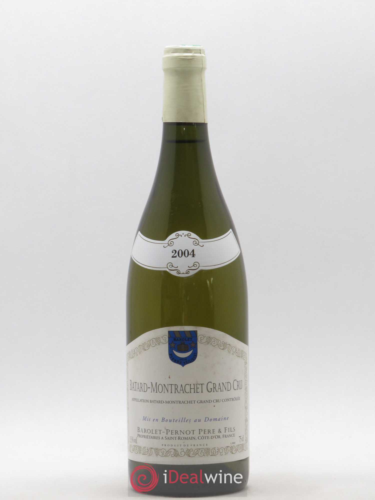 Bâtard-Montrachet Grand Cru Domaine Barolet-Pernot 2004 - Posten von 1 Flasche - 0