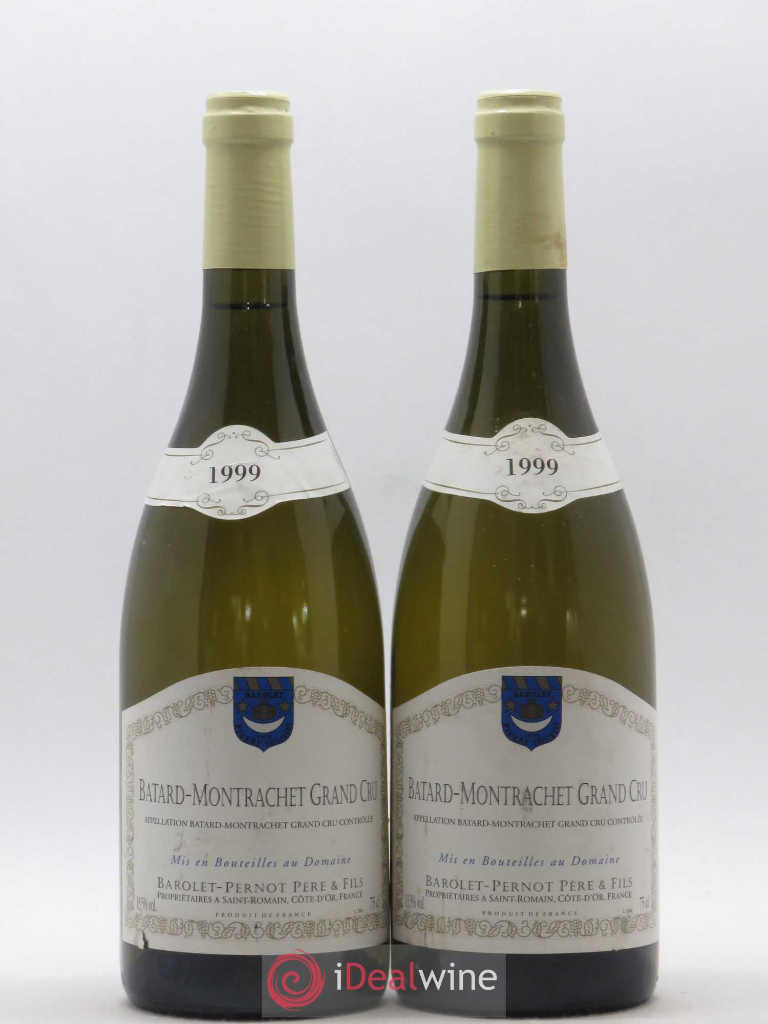 Bâtard-Montrachet Grand Cru Domaine Barolet-Pernot 1999 - Posten von 2 Flaschen - 0