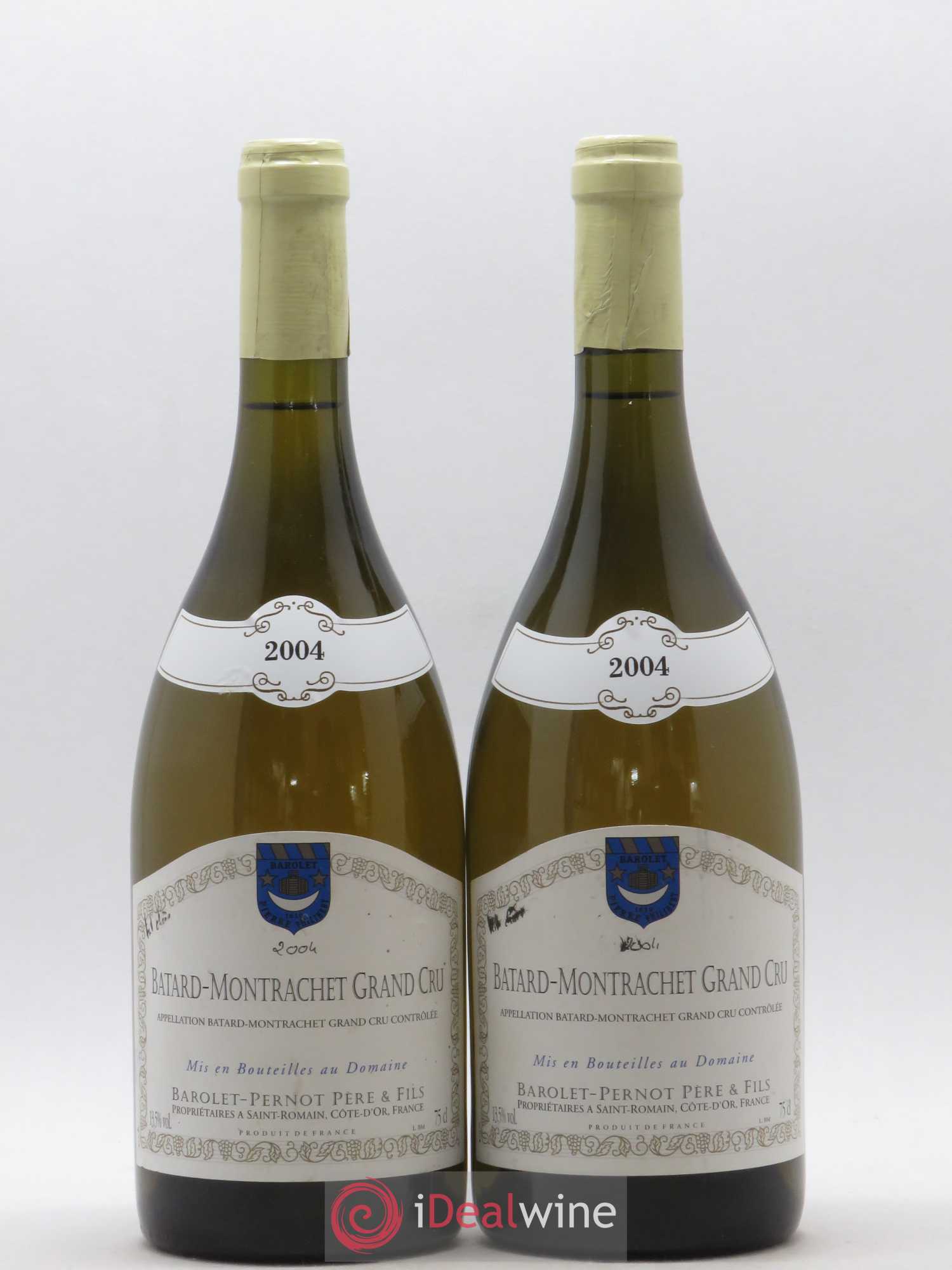 Bâtard-Montrachet Grand Cru Domaine Barolet-Pernot 2004 - Posten von 2 Flaschen - 0