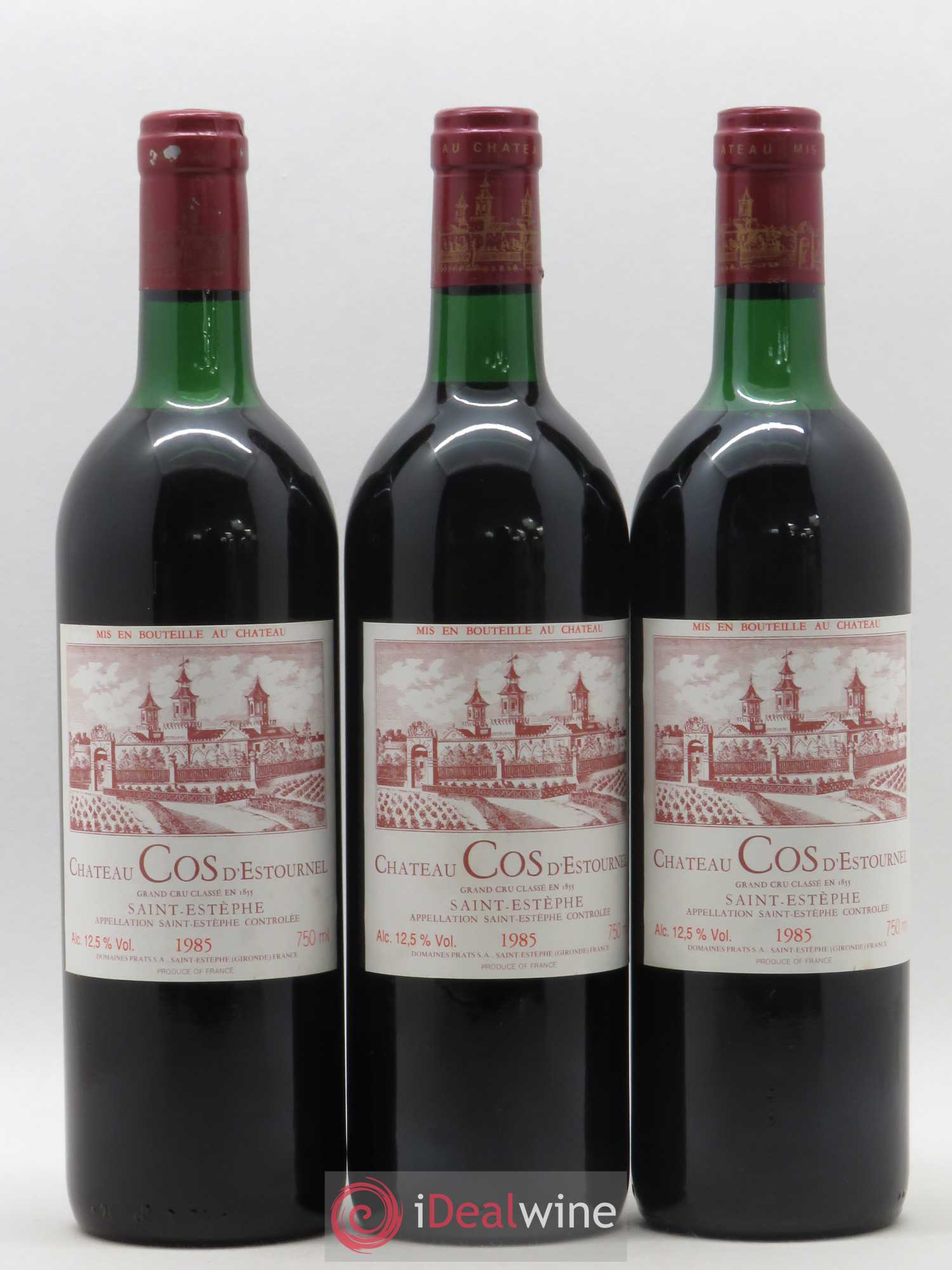 Cos d'Estournel 2ème Grand Cru Classé 1985 - Lot de 3 bouteilles - 0