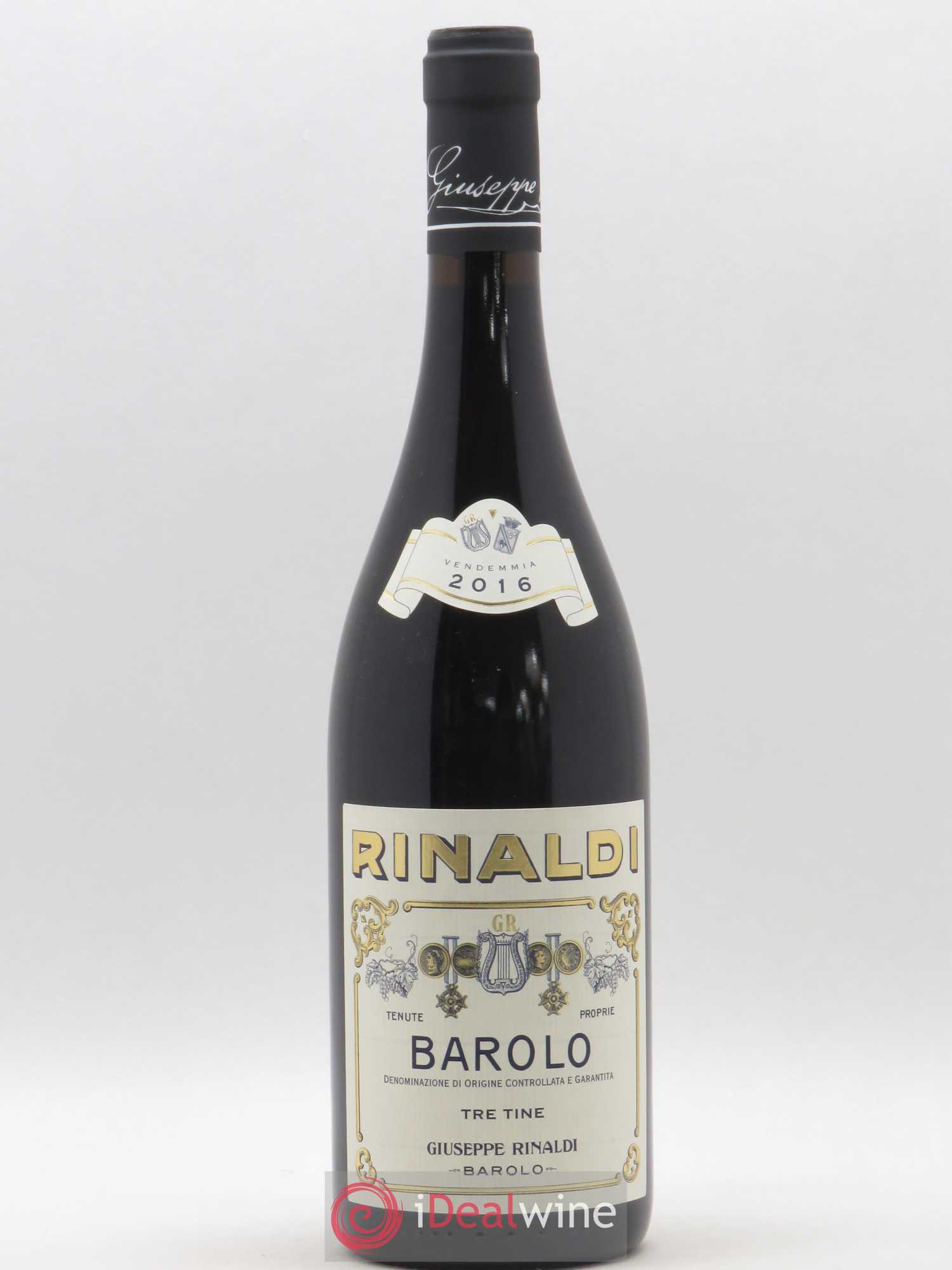 Barolo DOCG Tre Tine Giuseppe Rinaldi 2016 - Lot de 1 bouteille - 0