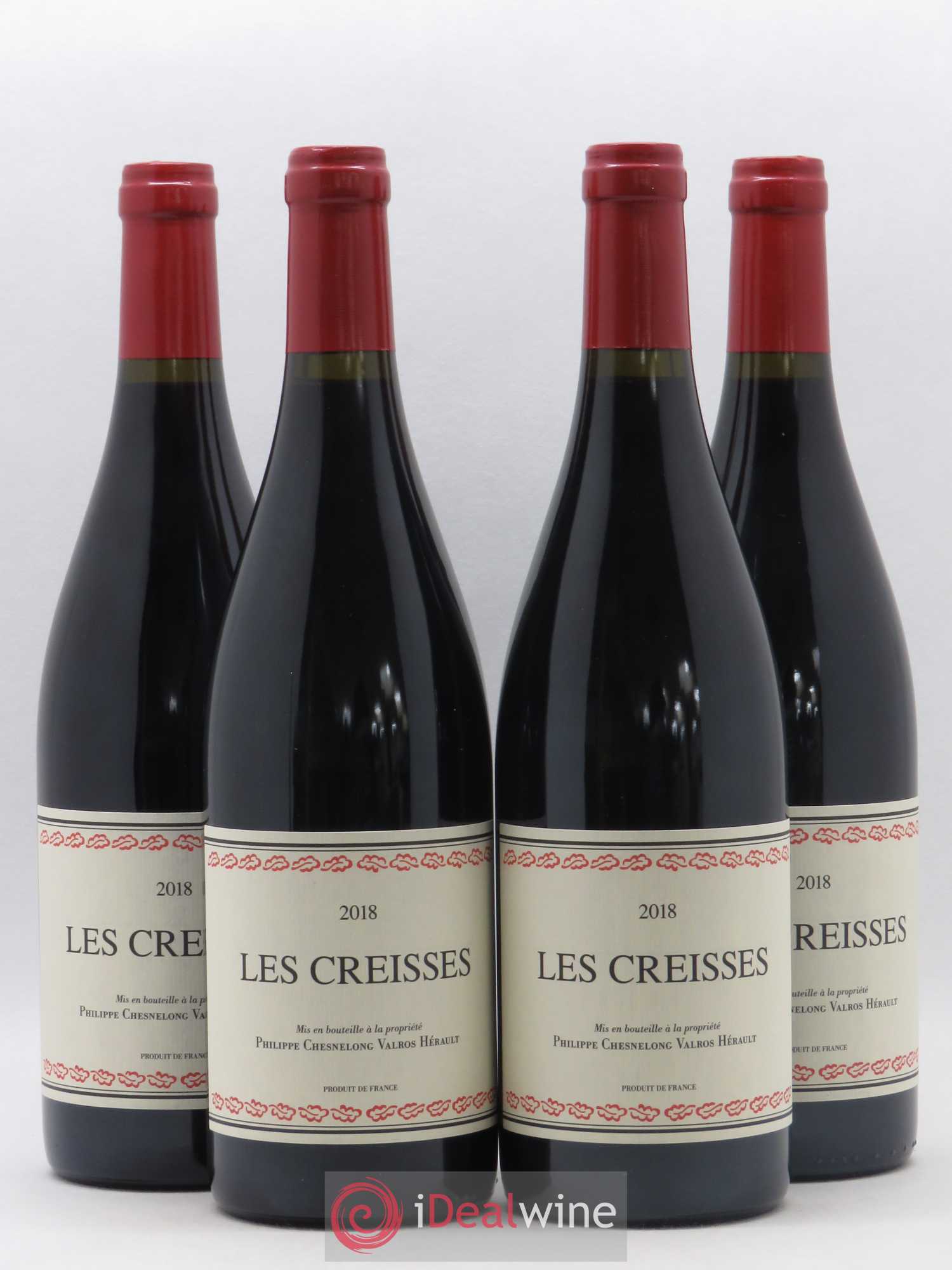 IGP Pays d'Oc (Vin de Pays d'Oc) Les Creisses Domaine Les Creisses 2018 - Lot de 4 bouteilles - 0