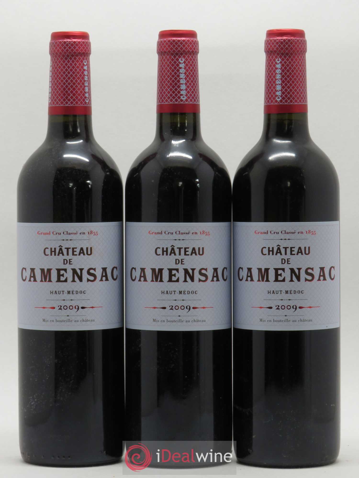 Château Camensac 5ème Grand Cru Classé 2009 - Lot de 3 bouteilles - 0