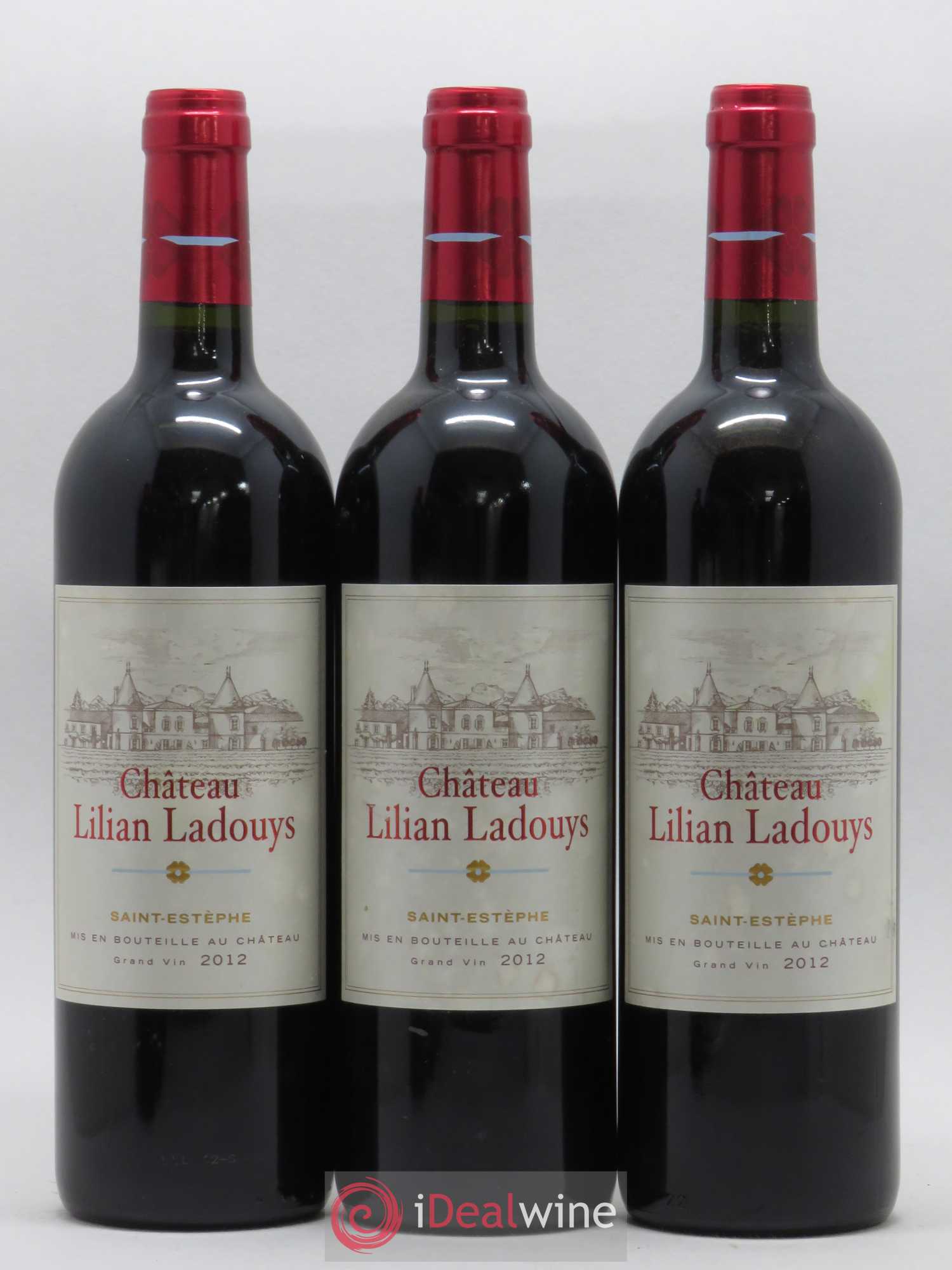 Château Lilian Ladouys Cru Bourgeois 2012 - Lot de 3 bouteilles - 0