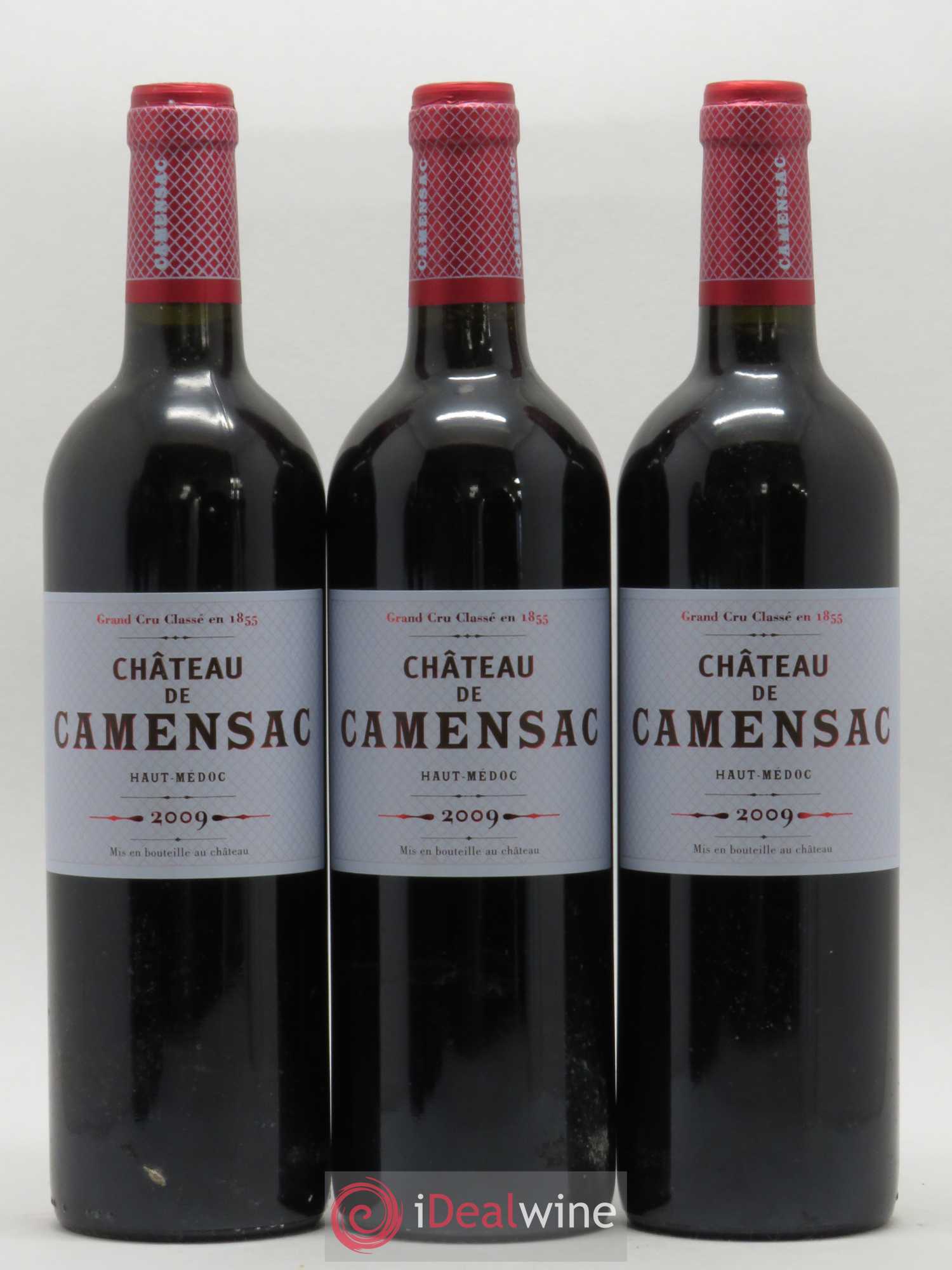 Château Camensac 5ème Grand Cru Classé 2009 - Lot de 3 bouteilles - 0