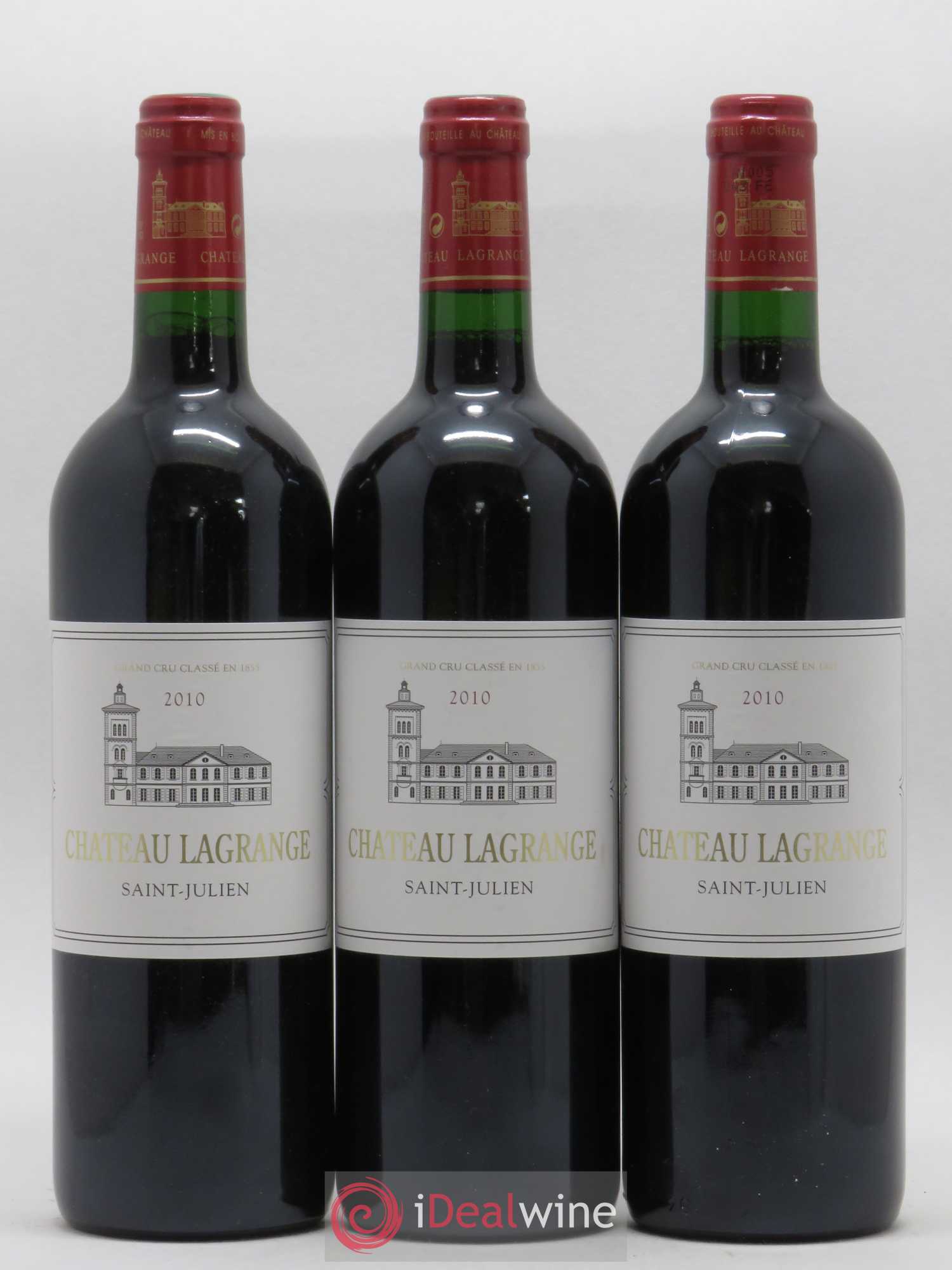 Château Lagrange 3ème Grand Cru Classé 2010 - Lot de 3 bouteilles - 0