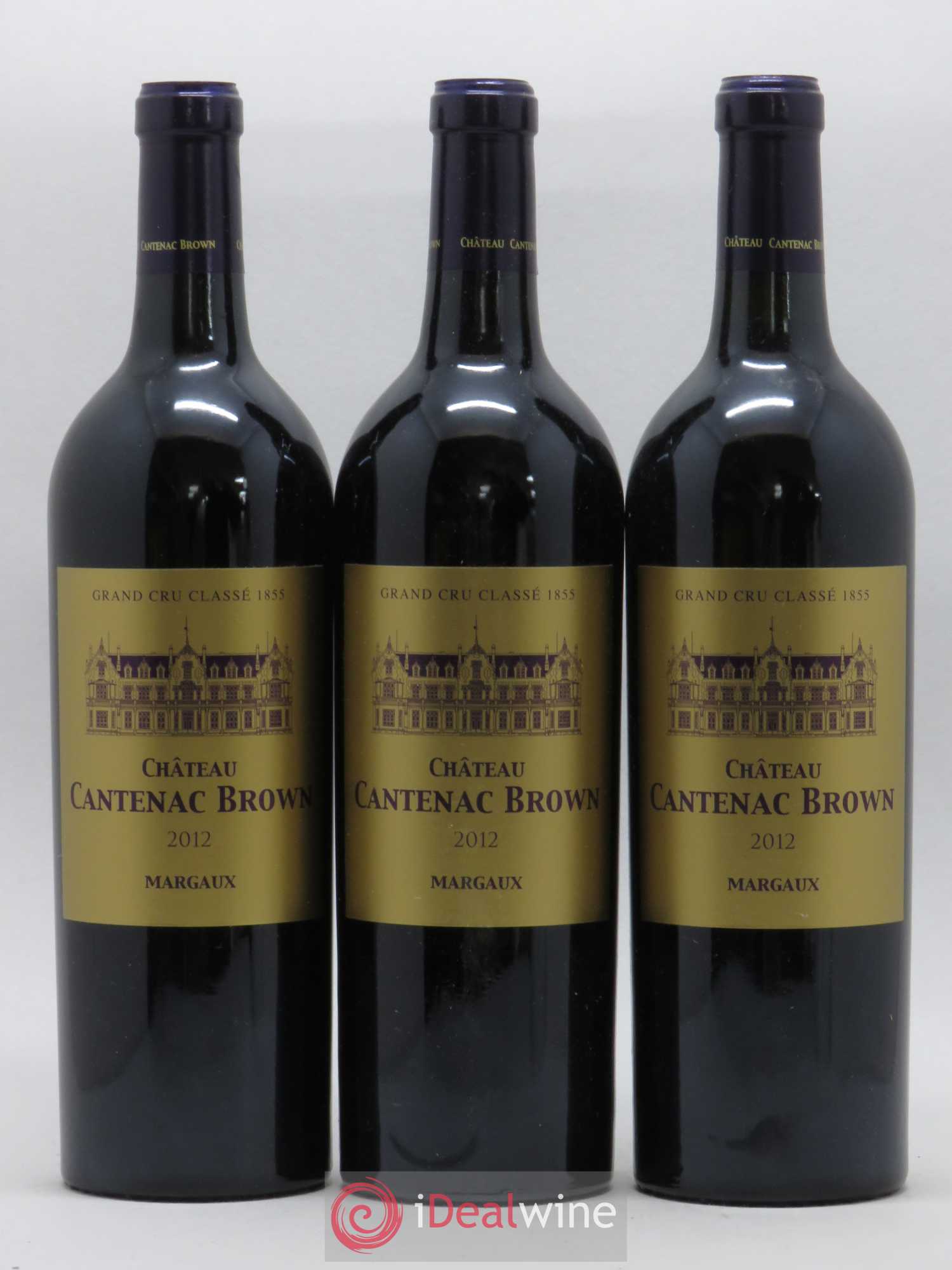 Château Cantenac Brown 3ème Grand Cru Classé 2012 - Lot de 3 bouteilles - 0