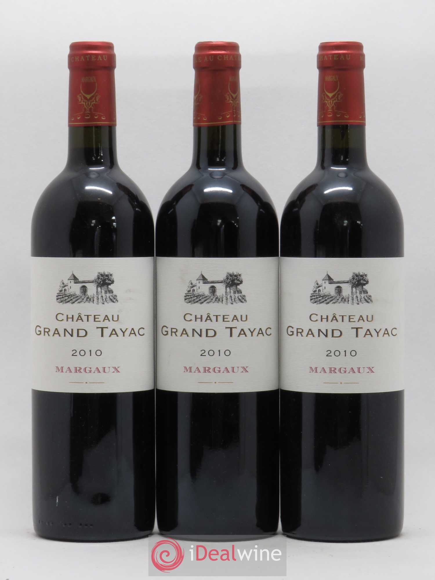 Bordeaux Margaux Château Grand Tayac 2010 - Lot de 3 bouteilles - 0