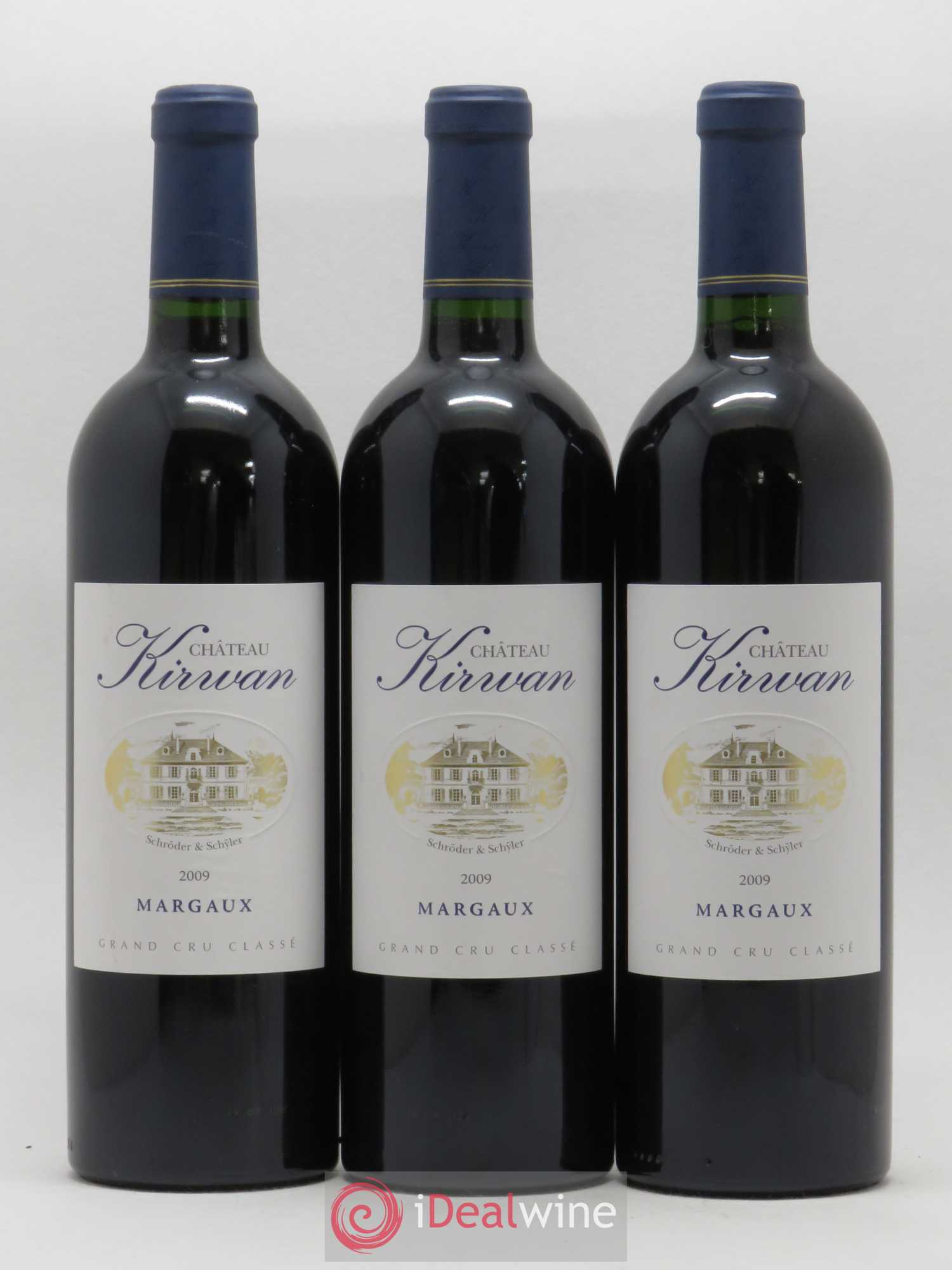 Château Kirwan 3ème Grand Cru Classé 2009 - Lot de 3 bouteilles - 0