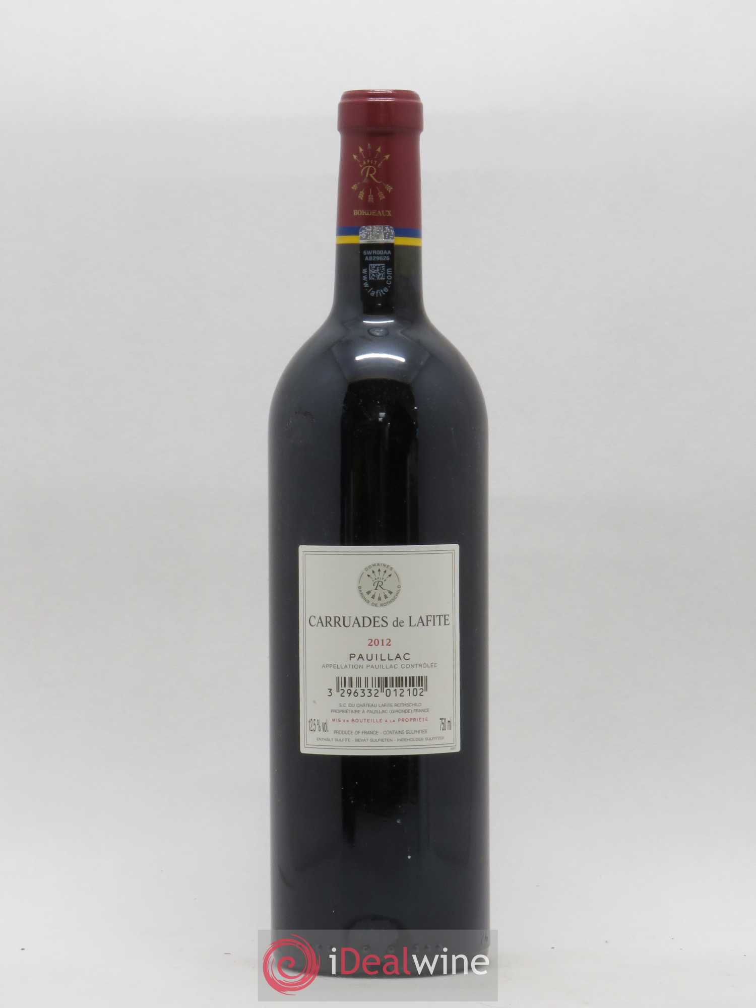Carruades de Lafite Rothschild Second Vin 2012 - Lot de 1 bouteille - 1