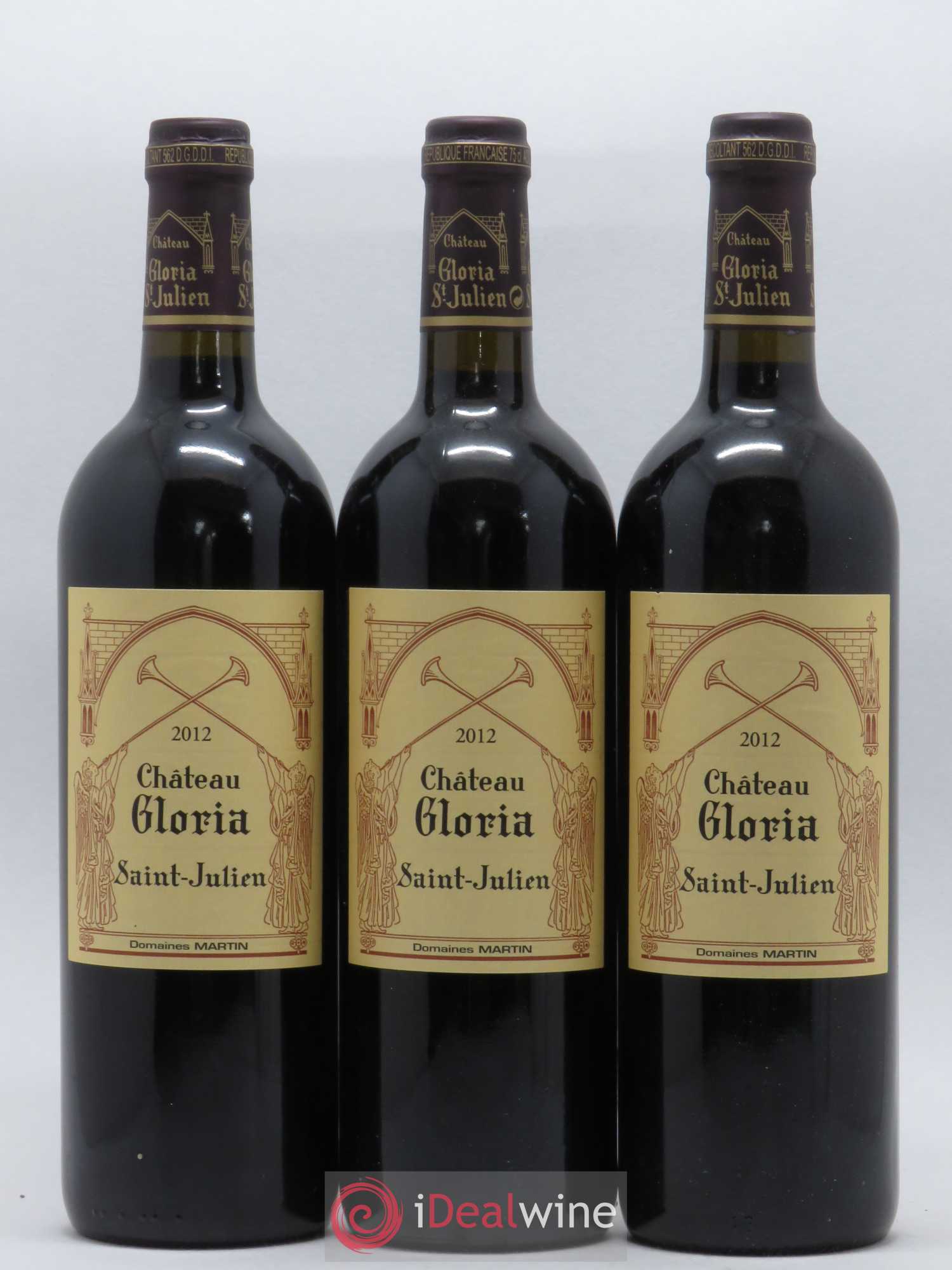 Château Gloria 2012 - Lot de 3 bouteilles - 0
