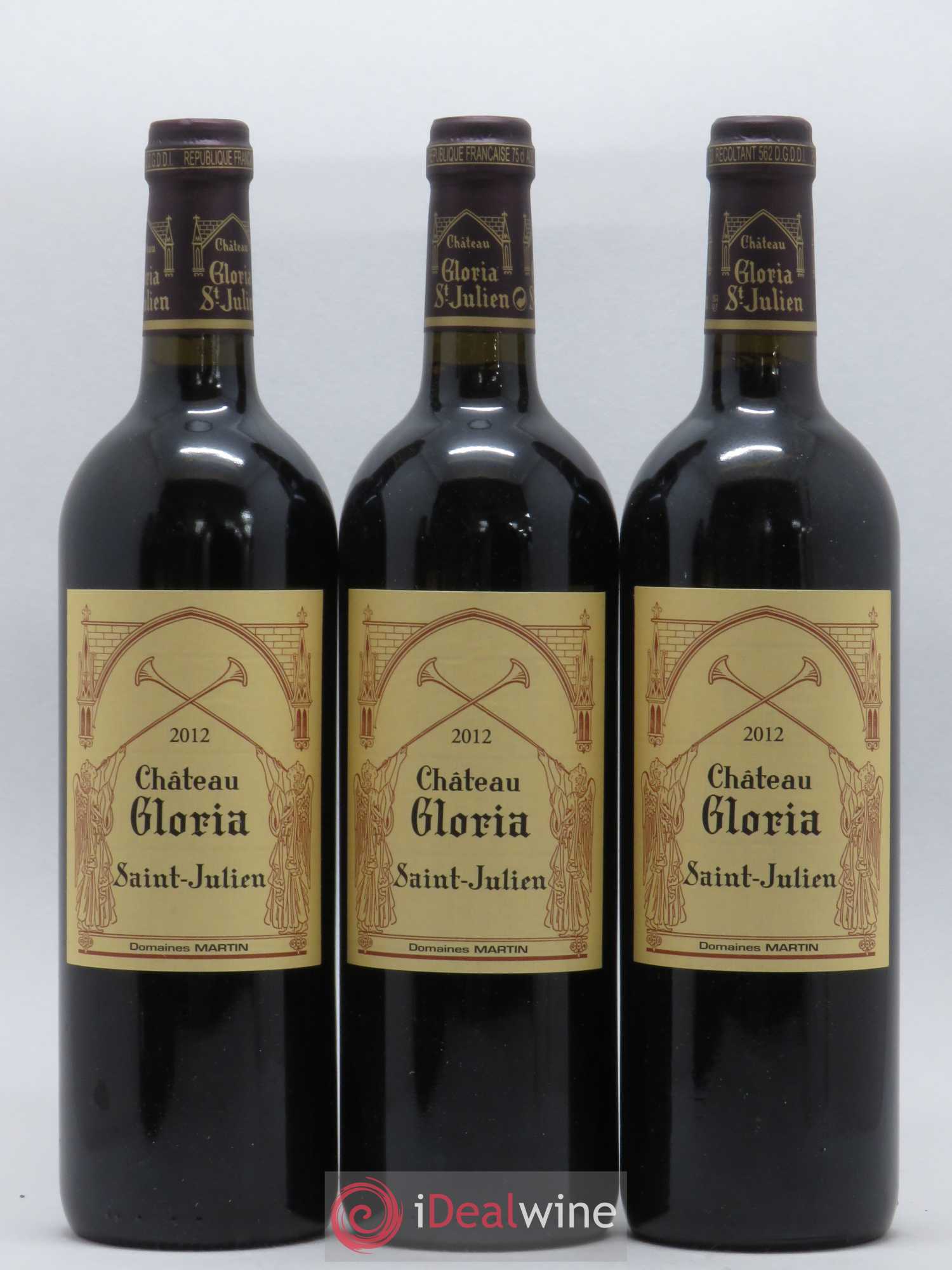 Château Gloria 2012 - Lot de 3 bouteilles - 0