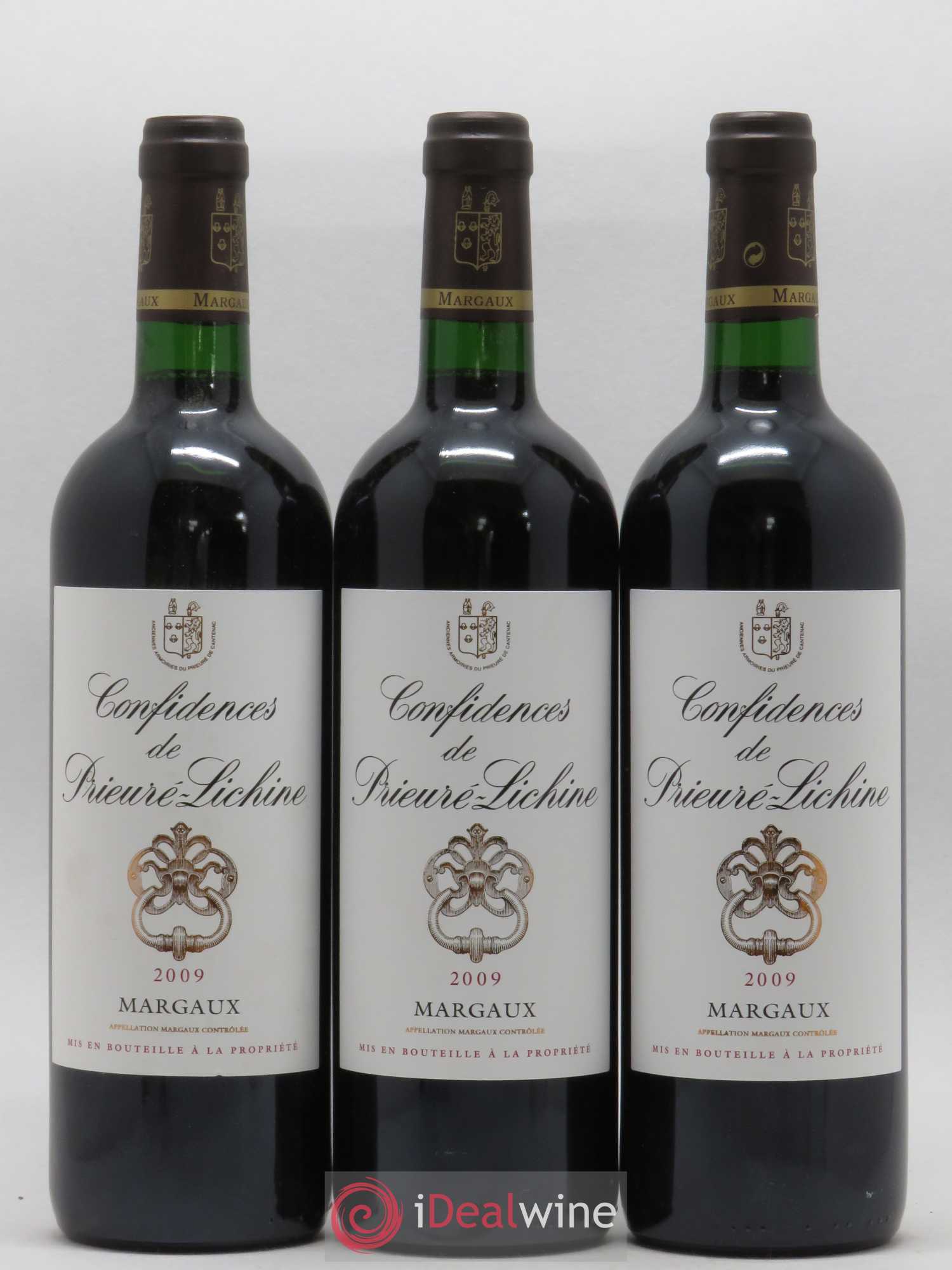 Confidences de Prieuré Lichine Second Vin 2009 - Lot de 3 bouteilles - 0