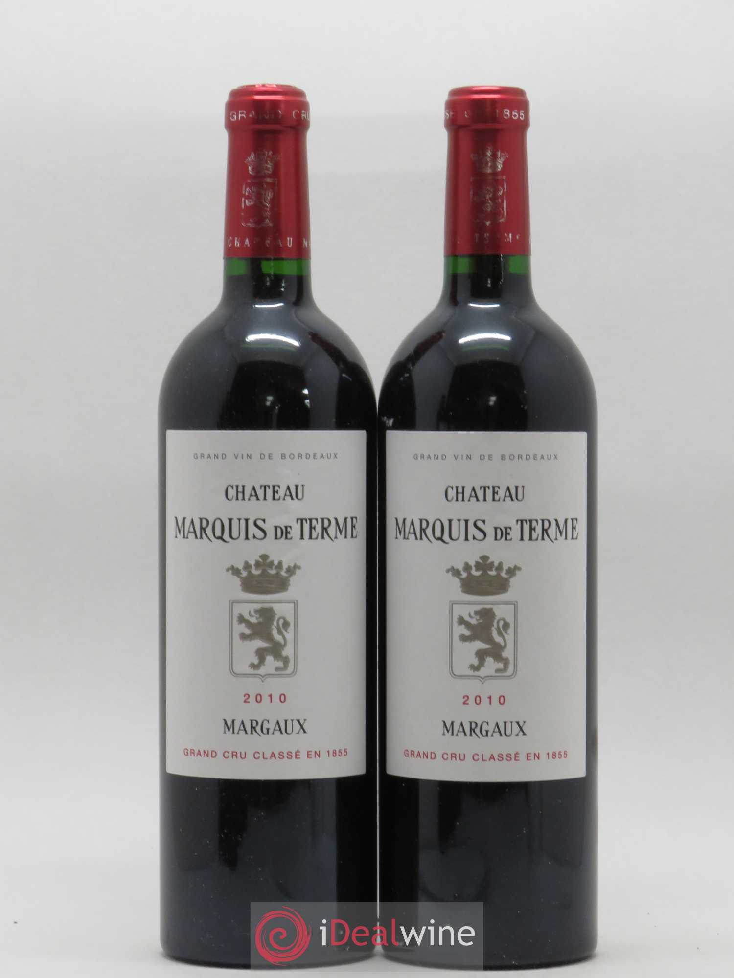 Château Marquis de Terme 4ème Grand Cru Classé 2010 - Lot de 2 bouteilles - 0