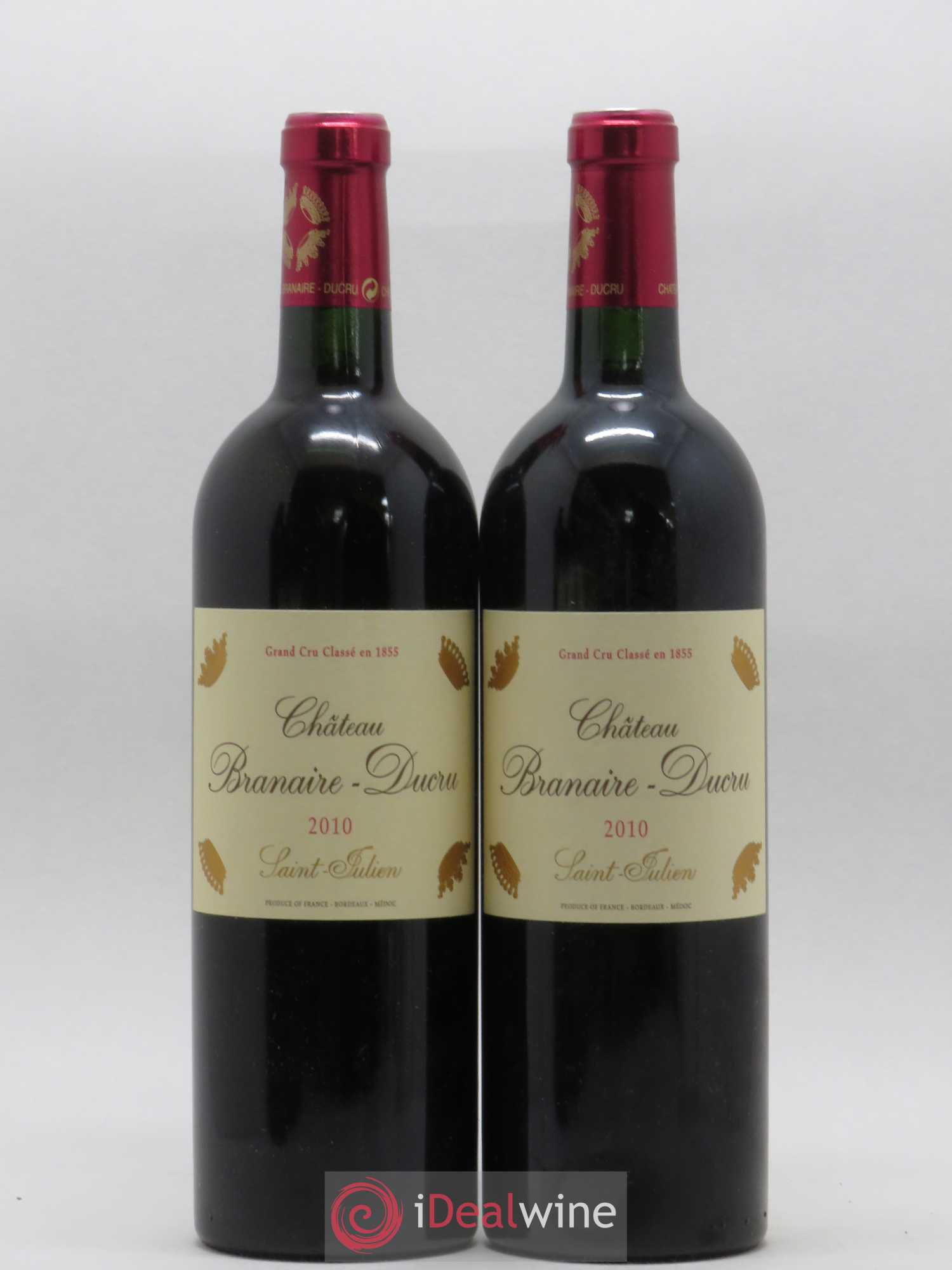 Château Branaire Ducru 4ème Grand Cru Classé 2010 - Lot de 2 bouteilles - 0