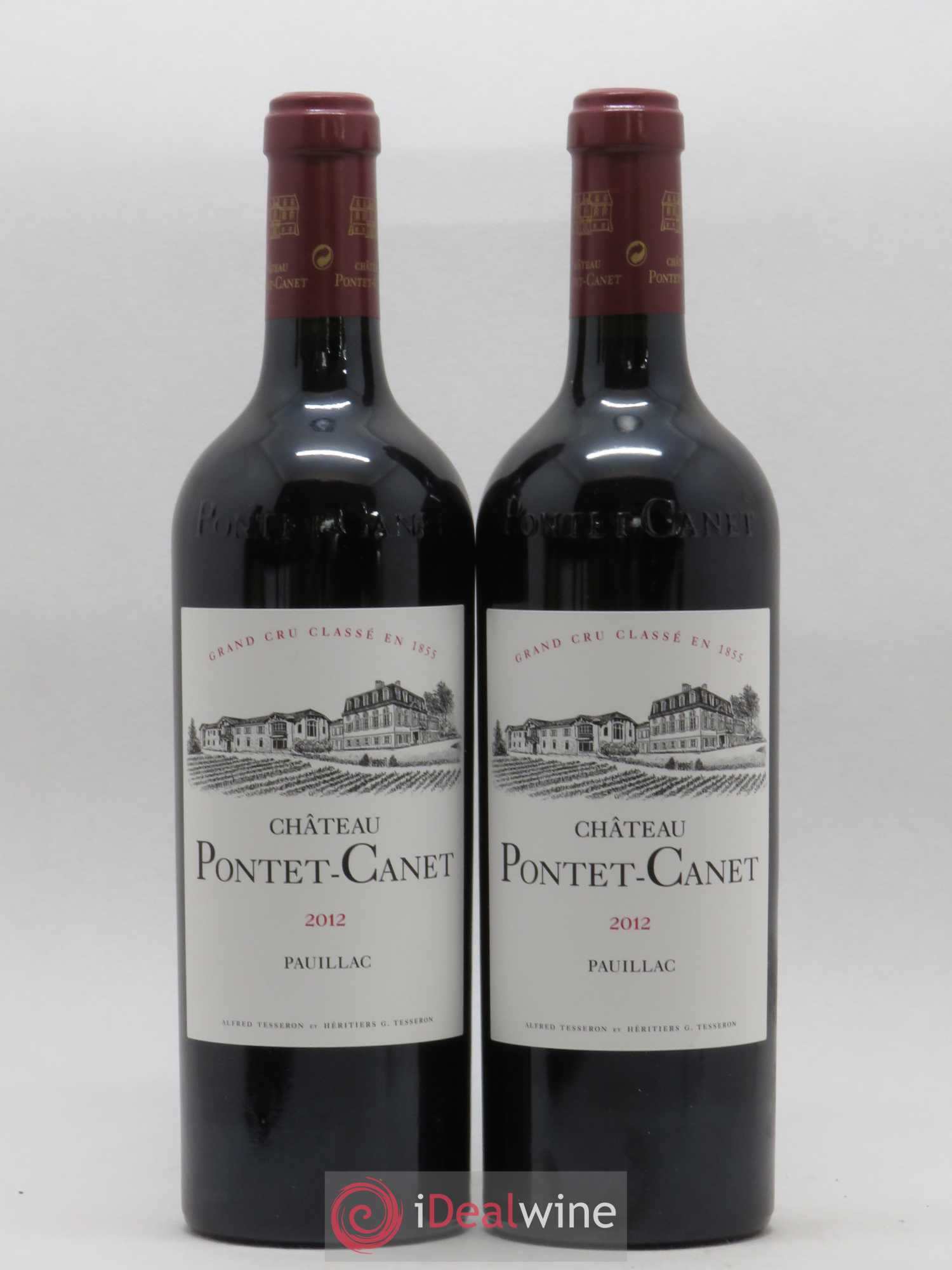 Château Pontet Canet 5ème Grand Cru Classé 2012 - Lot de 2 bouteilles - 0