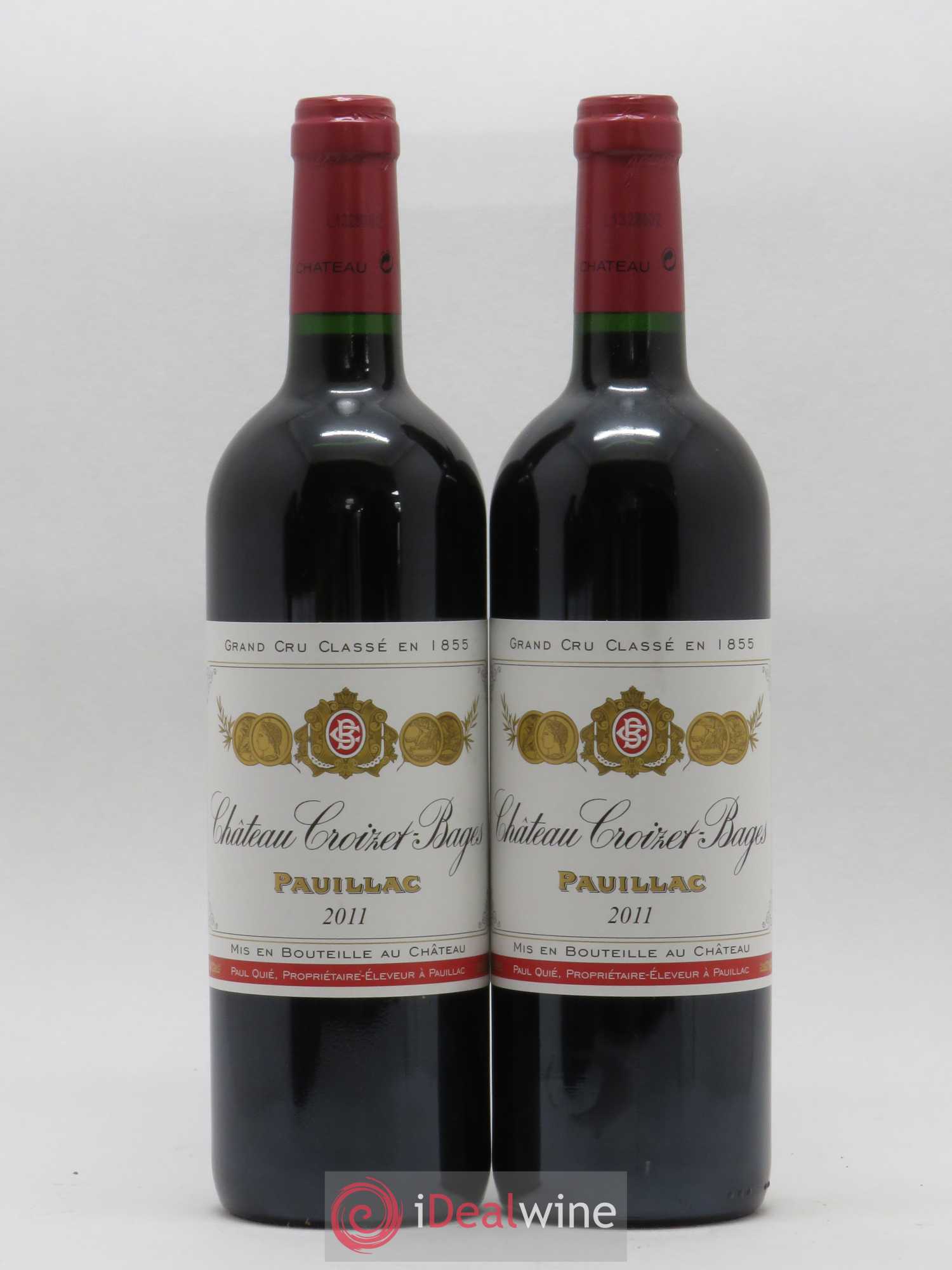 Château Croizet Bages 5ème Grand Cru Classé 2011 - Lot de 2 bouteilles - 0