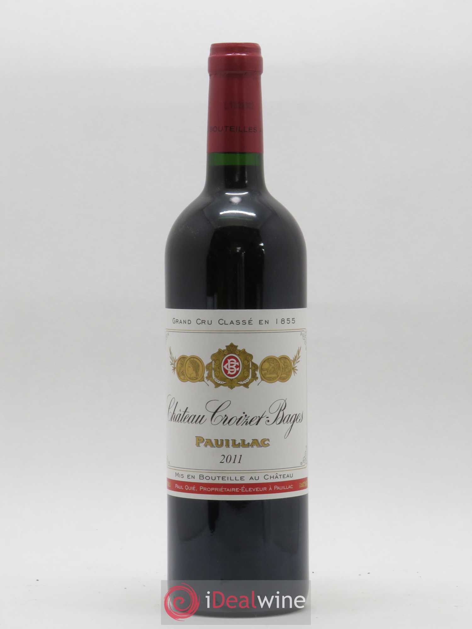 Château Croizet Bages 5ème Grand Cru Classé 2011 - Lot de 1 bouteille - 0