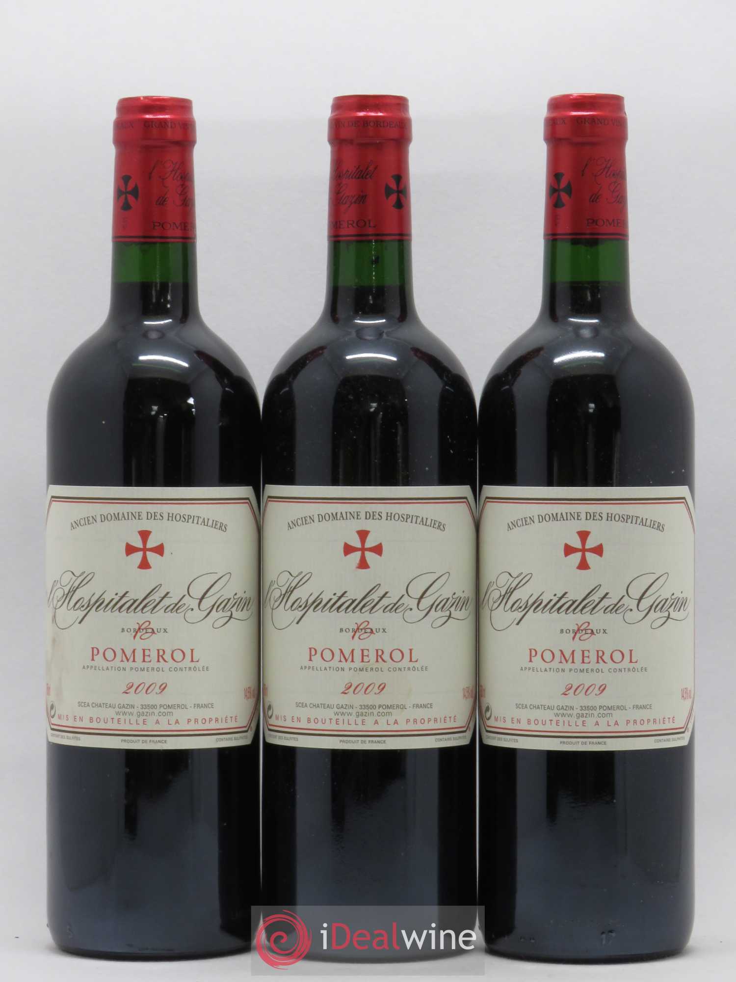L'Hospitalet de Gazin Second Vin 2009 - Lot de 3 bouteilles - 0