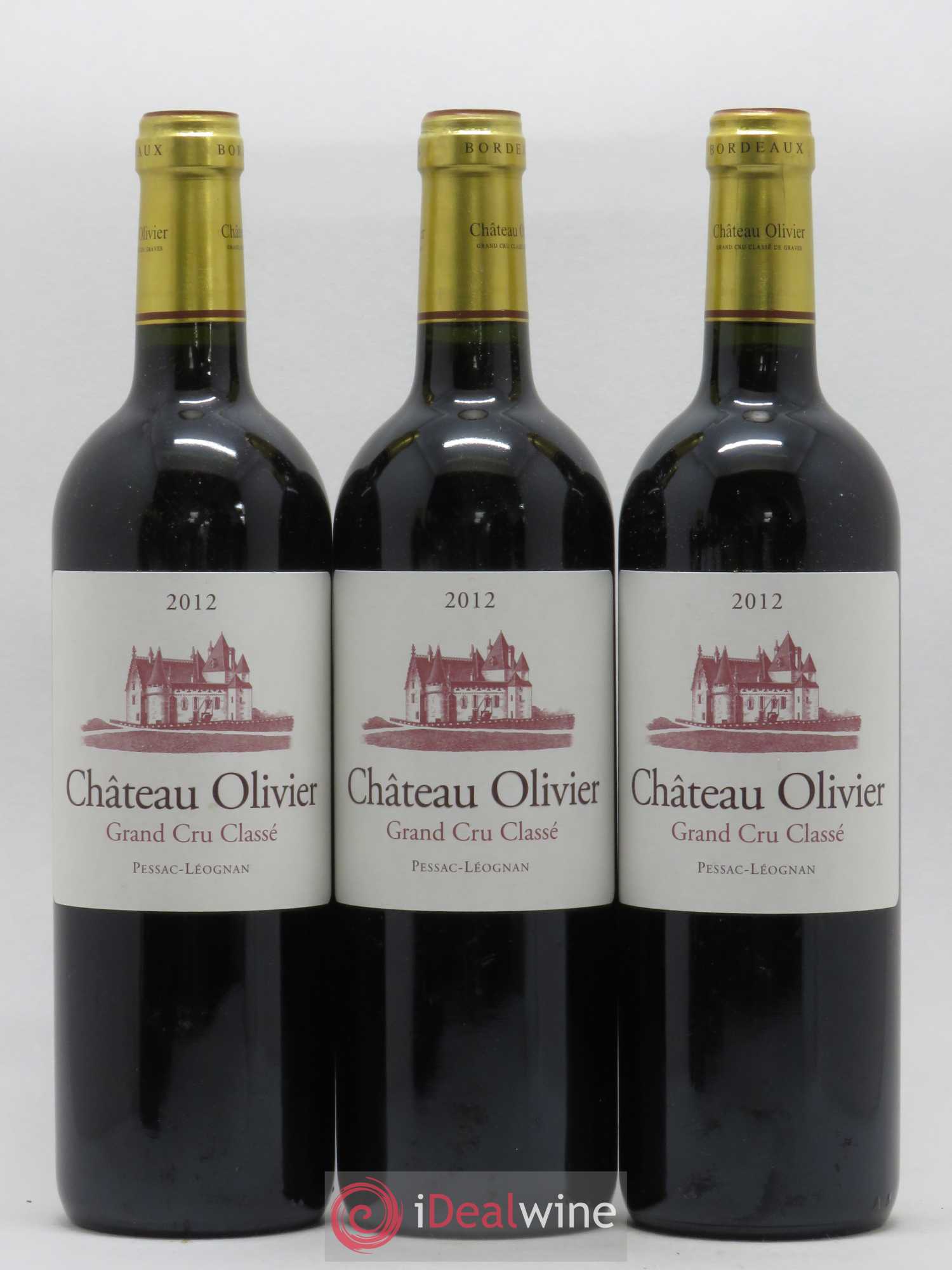 Château Olivier Cru Classé de Graves 2012 - Lot de 3 bouteilles - 0
