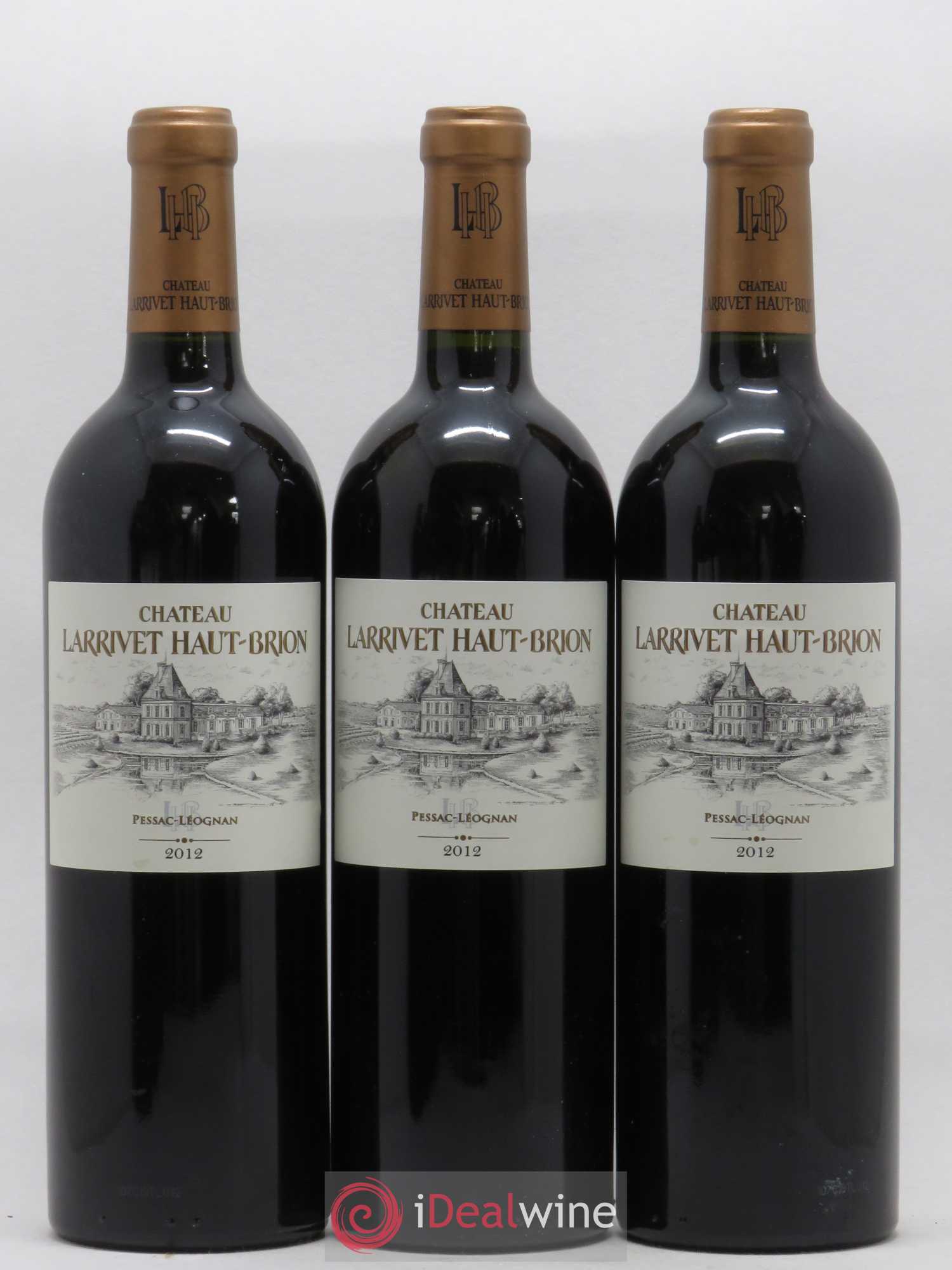 Château Larrivet Haut-Brion 2012 - Lot de 3 bouteilles - 0