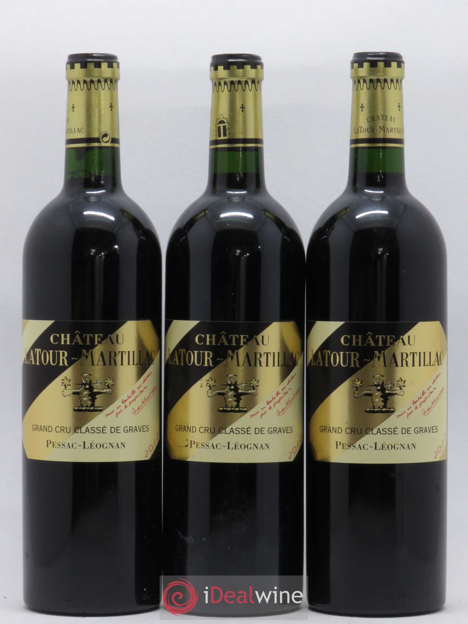 Château Latour-Martillac Cru Classé de Graves 2012 - Lot de 3 bouteilles - 0