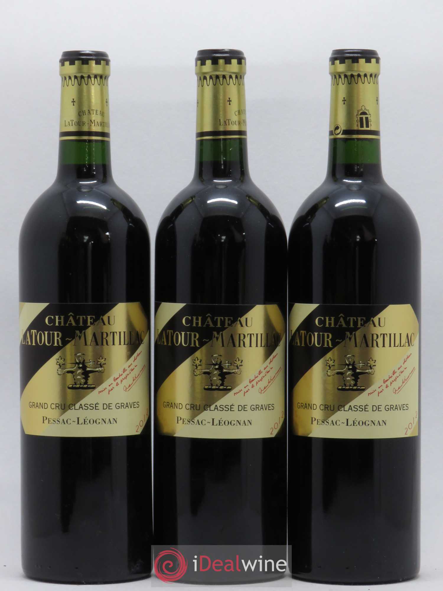 Château Latour-Martillac Cru Classé de Graves 2012 - Lot de 3 bouteilles - 0