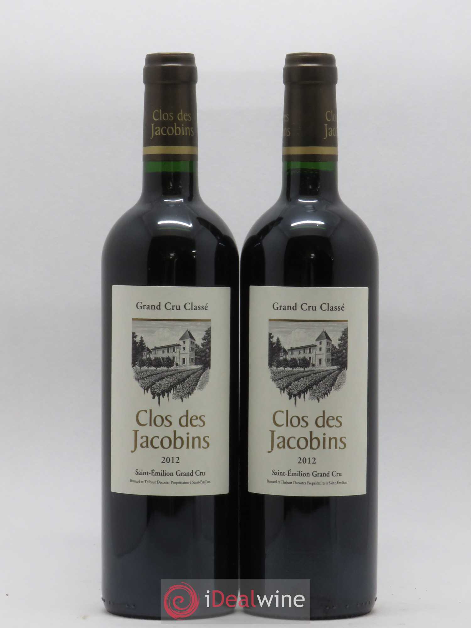 Château Clos des Jacobins Grand Cru Classé 2012 - Lot de 2 bouteilles - 0