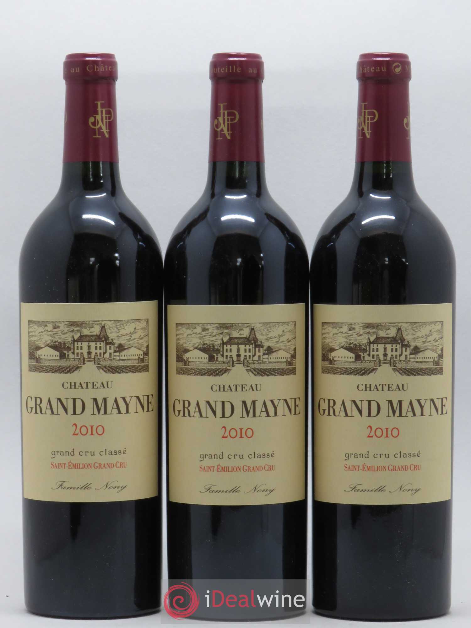 Château Grand Mayne Grand Cru Classé 2010 - Lot de 3 bouteilles - 0