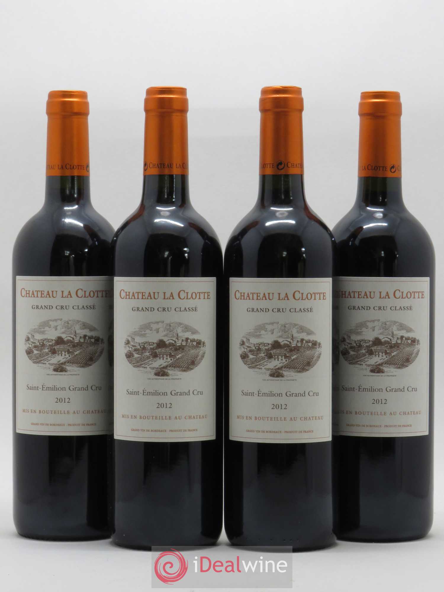 Château la Clotte 2012 - Lot de 4 bouteilles - 0