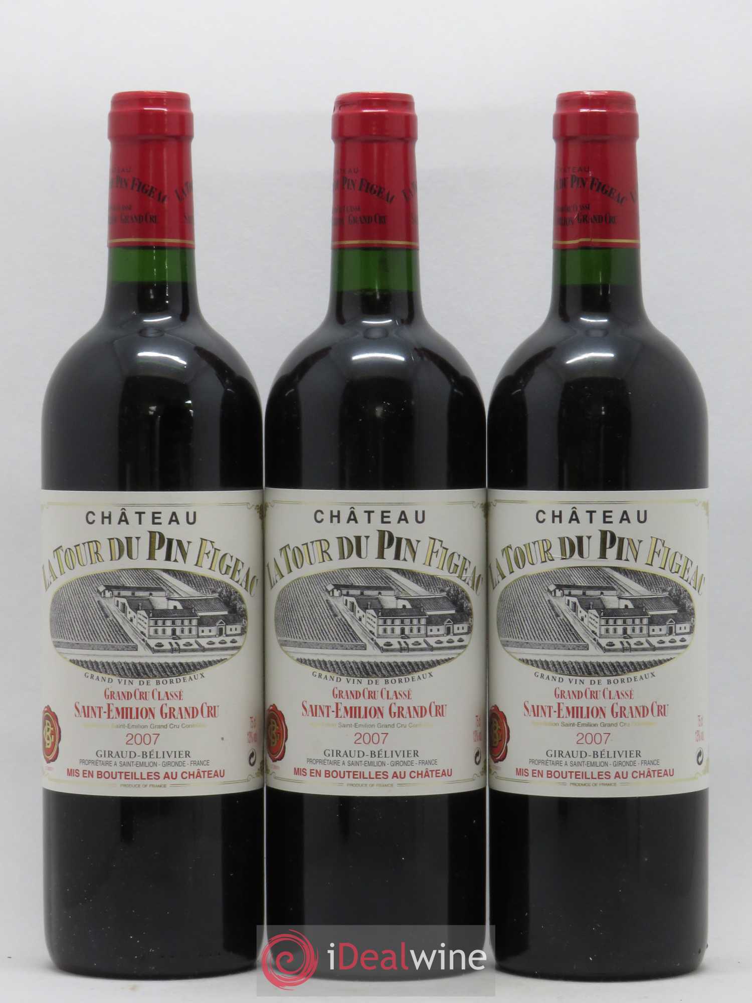 Château la Tour du Pin Figeac 2007 - Lot de 3 bouteilles - 0