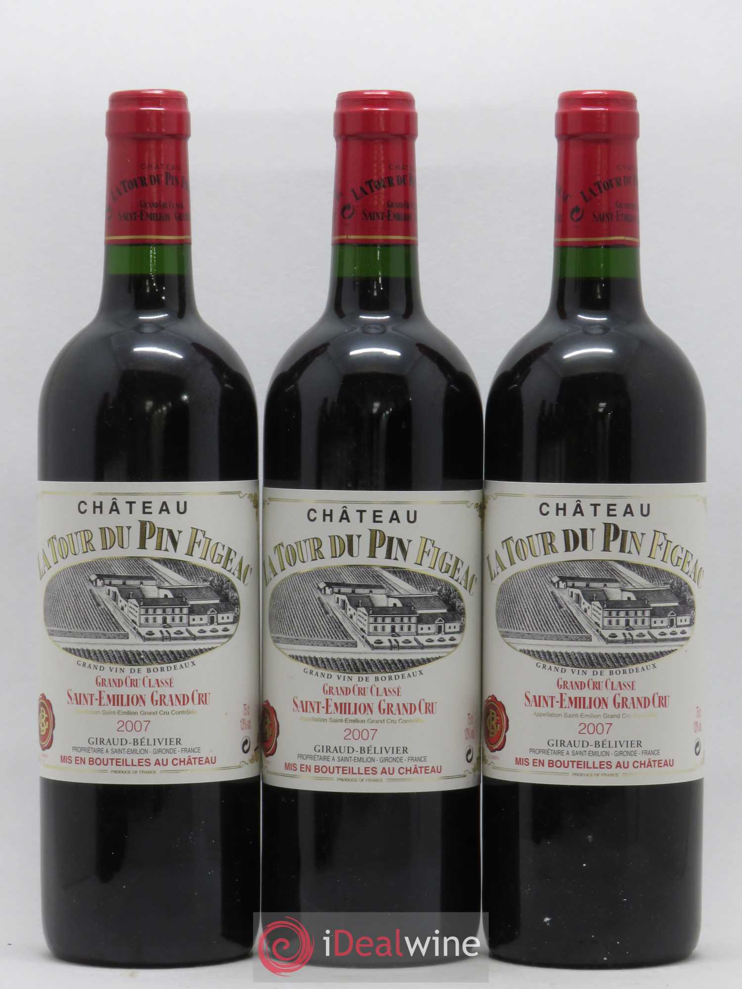 Château la Tour du Pin Figeac 2007 - Lot de 3 bouteilles - 0