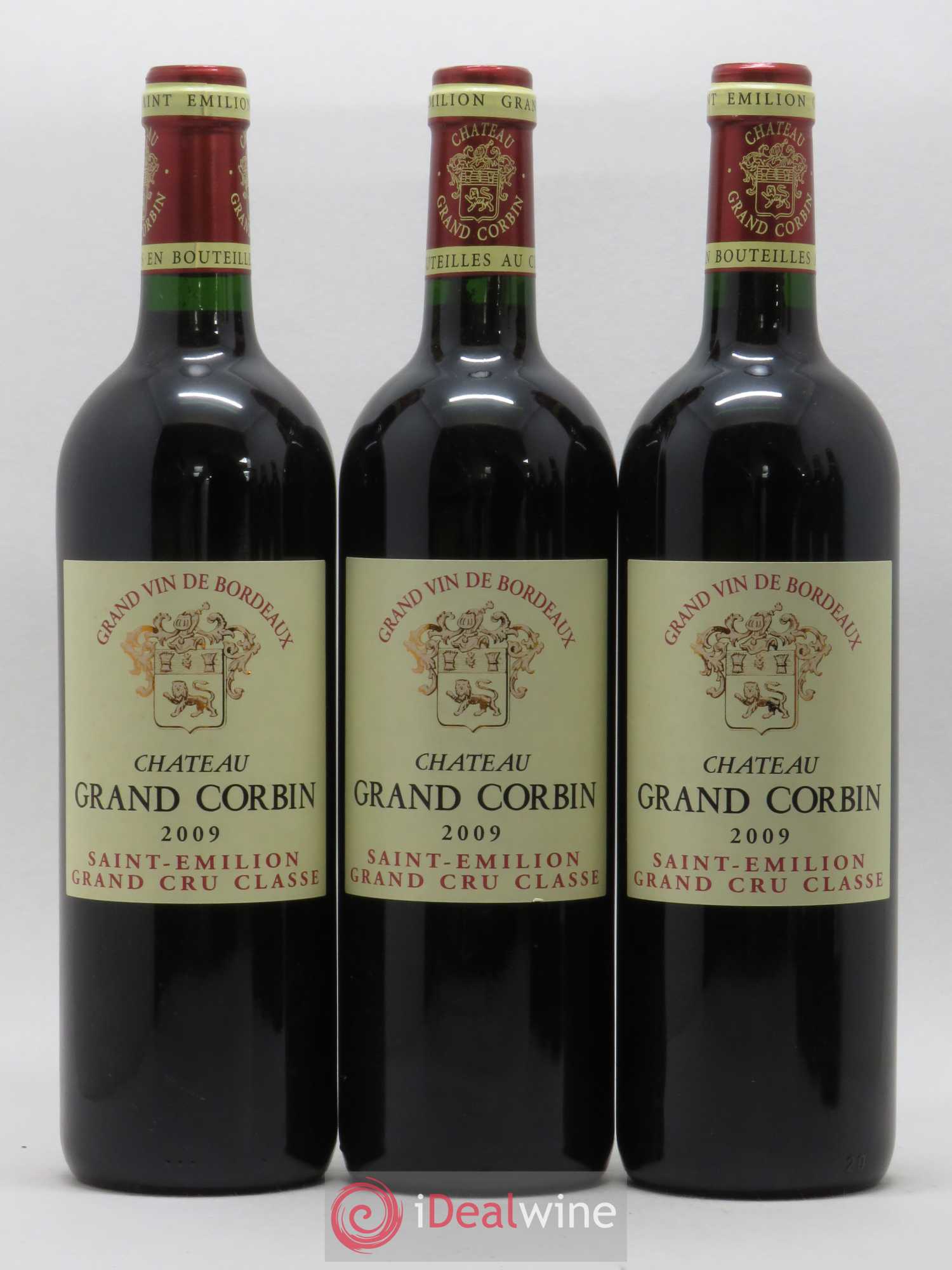 Château Grand Corbin Grand Cru Classé 2009 - Lot de 6 bouteilles - 1