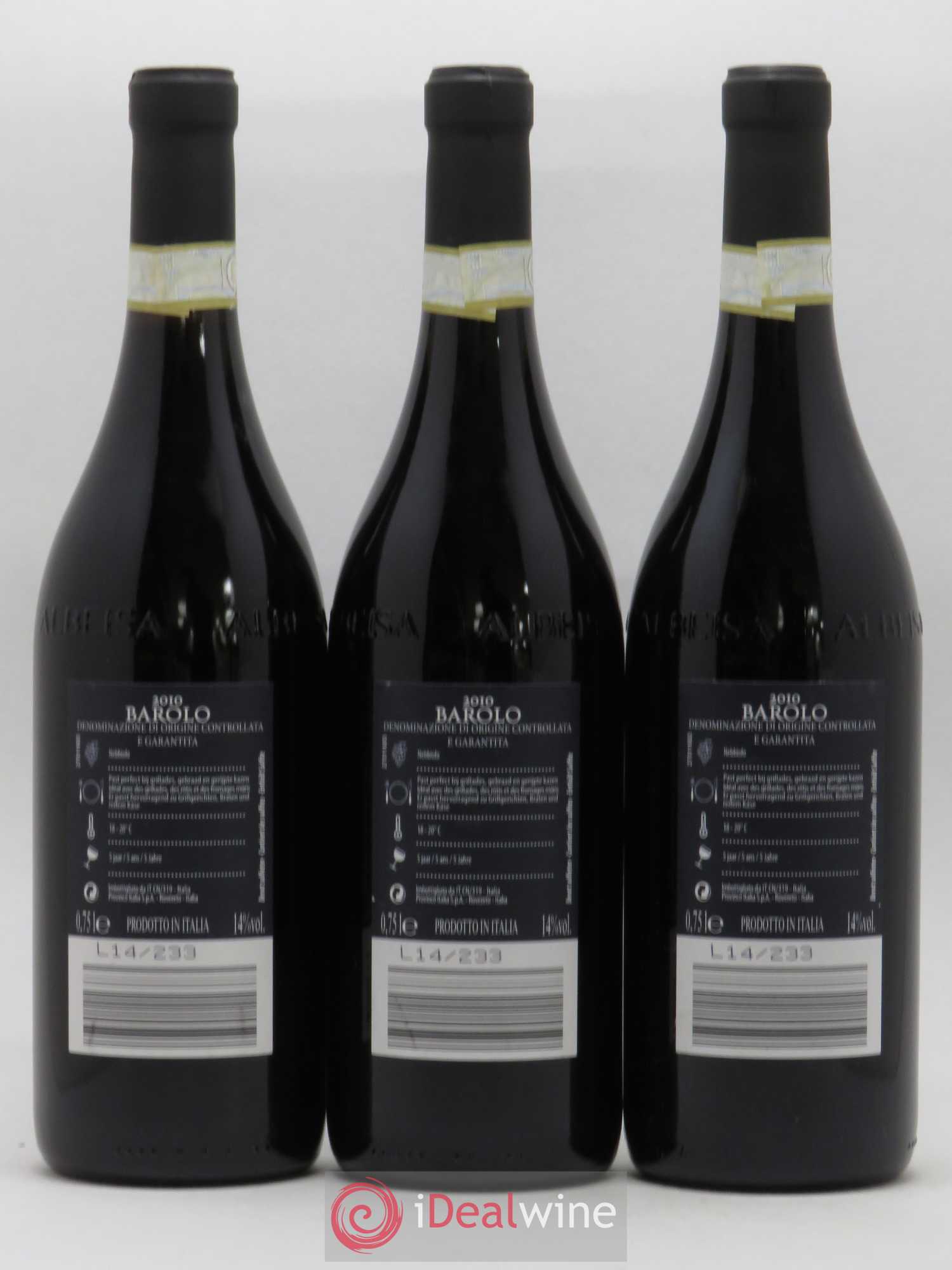 Barolo San Zenone 2010 - Lot de 3 bouteilles - 1