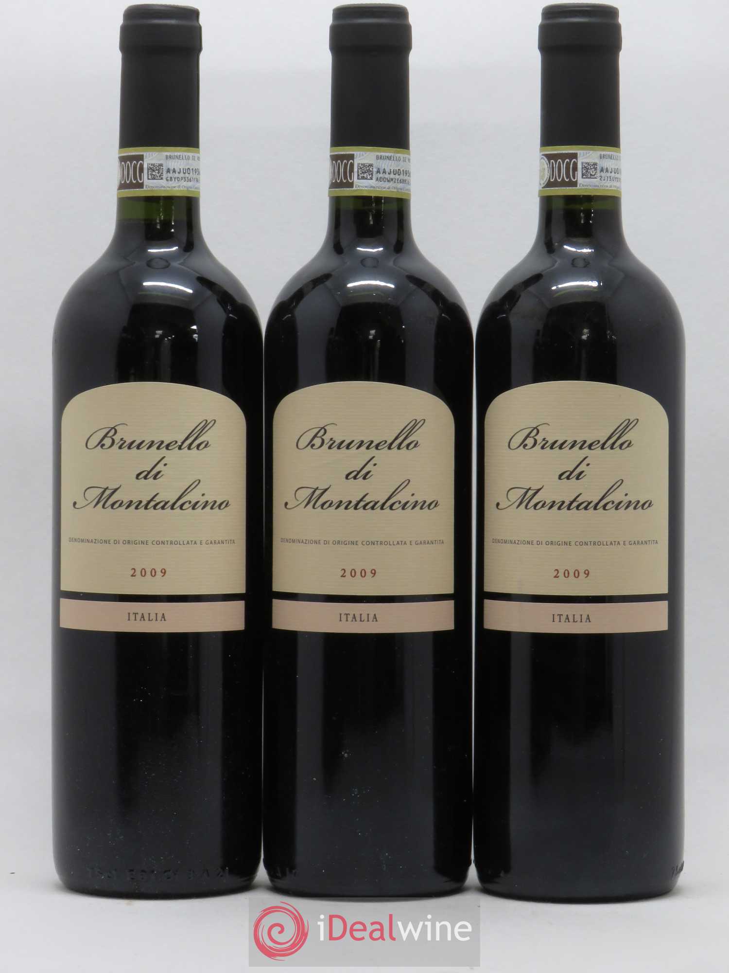 Brunello di Montalcino Provinco Italia 2009 - Lot de 3 bouteilles - 0