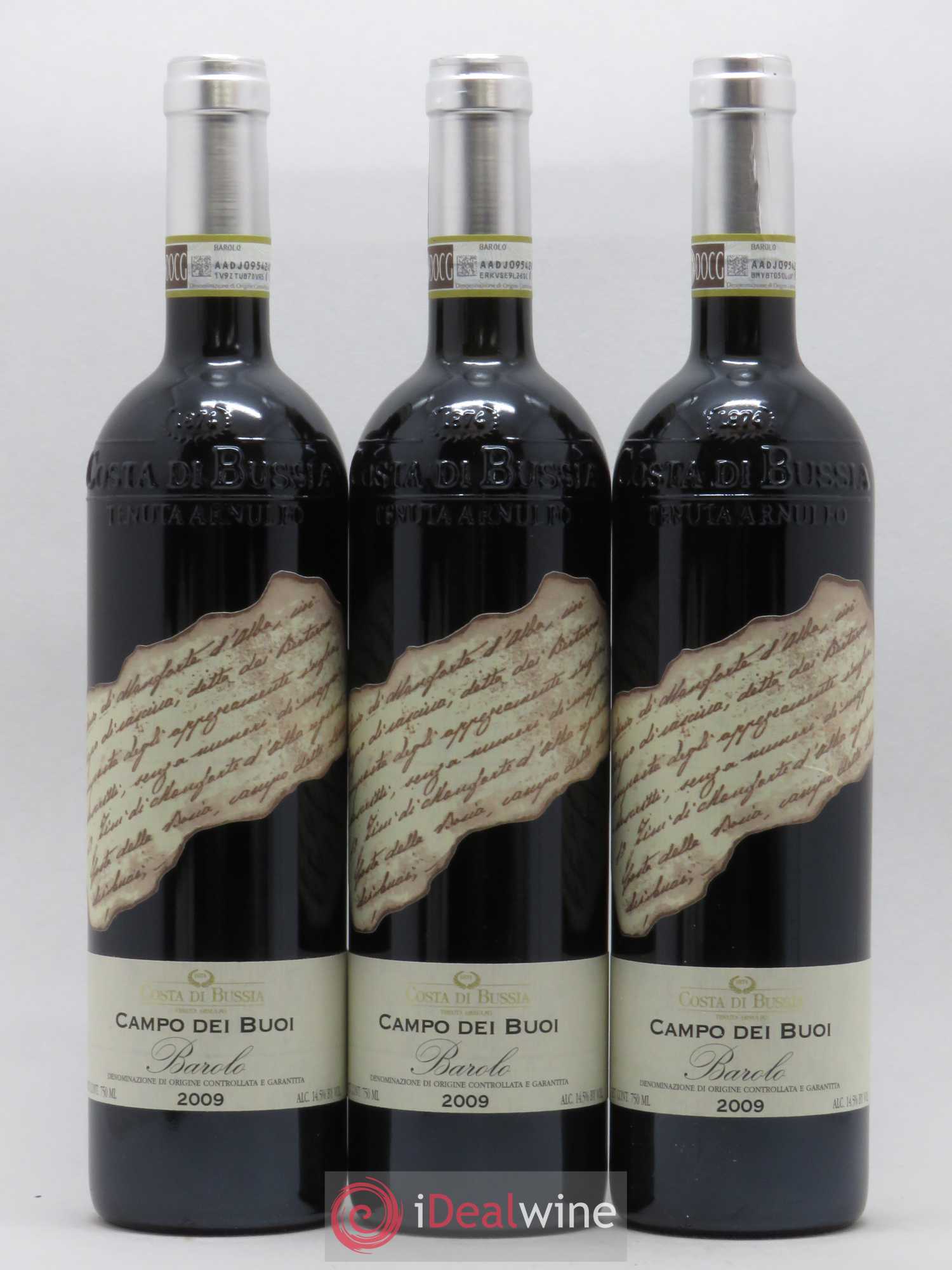 Barolo Campo Dei Buoi Costa di Bussia Tenuta Arnulfo 2009 - Posten von 3 Flaschen - 0