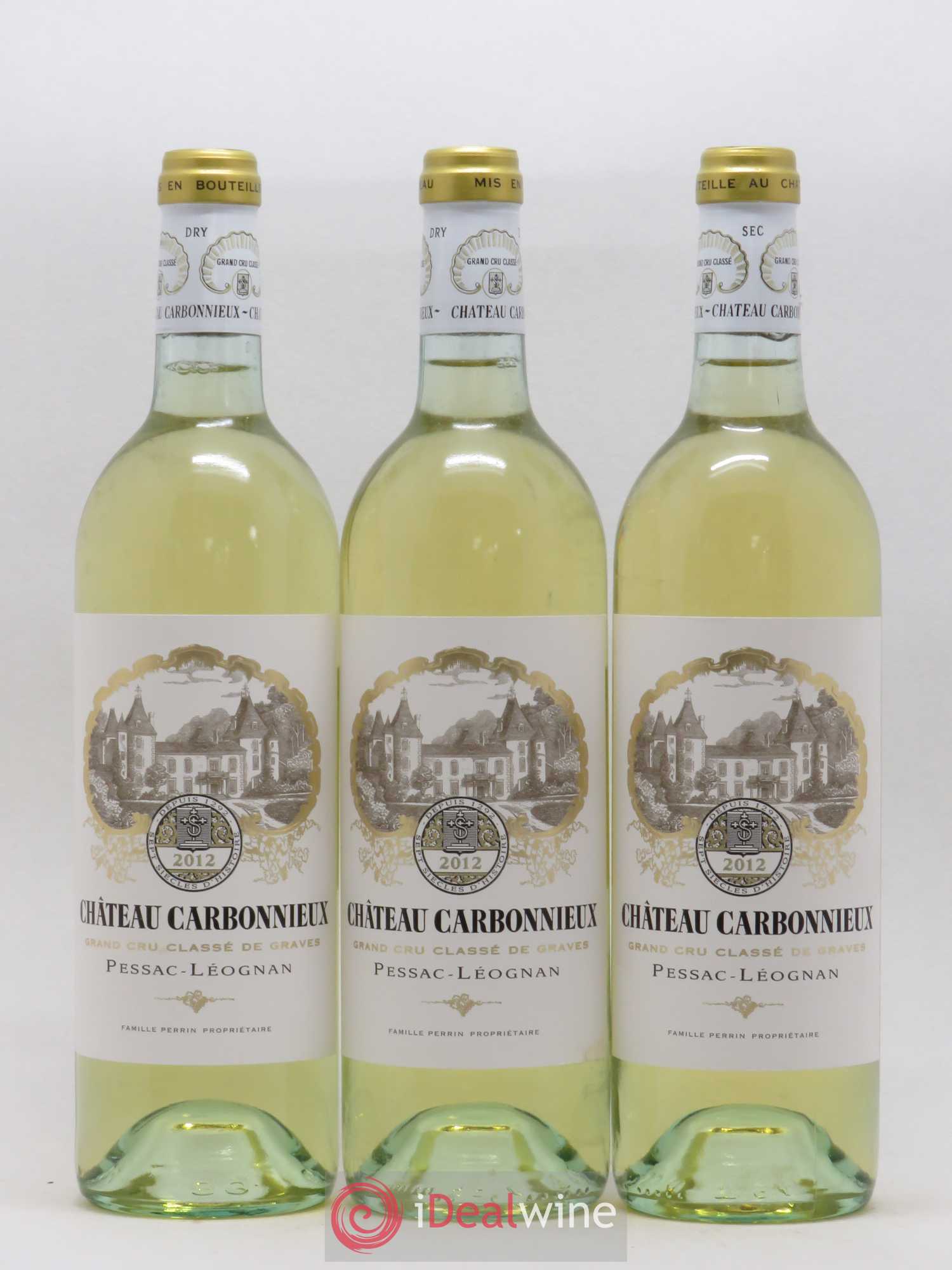 Château Carbonnieux Cru Classé de Graves 2012 - Lot de 3 bouteilles - 0