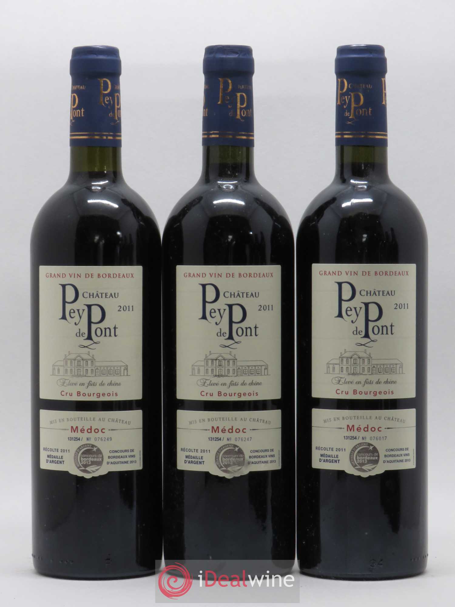 Médoc Château Pey de Pont Cru Bourgeois 2011 - Lot de 6 bouteilles - 1
