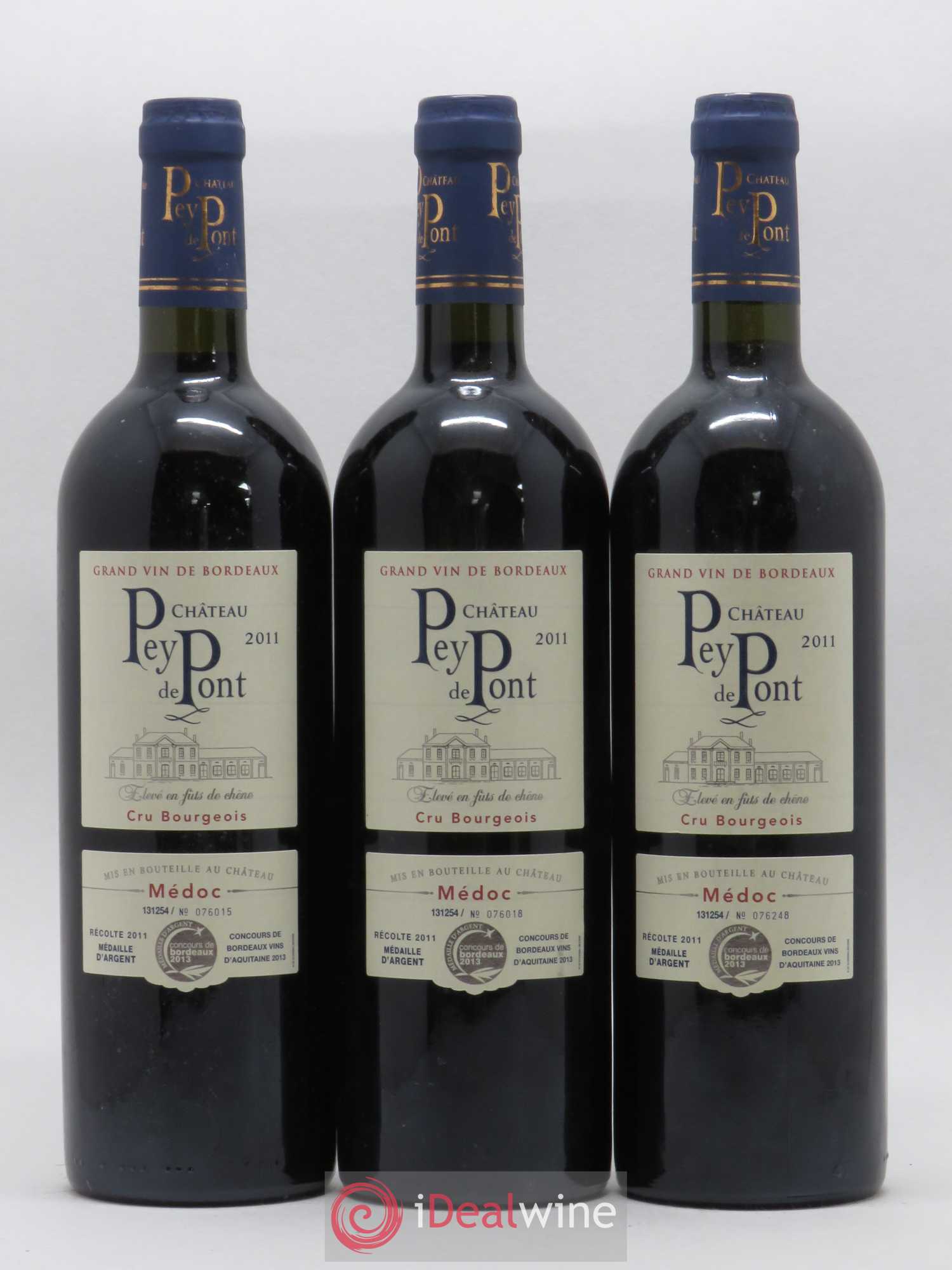 Médoc Château Pey de Pont Cru Bourgeois 2011 - Posten von 3 Flaschen - 0
