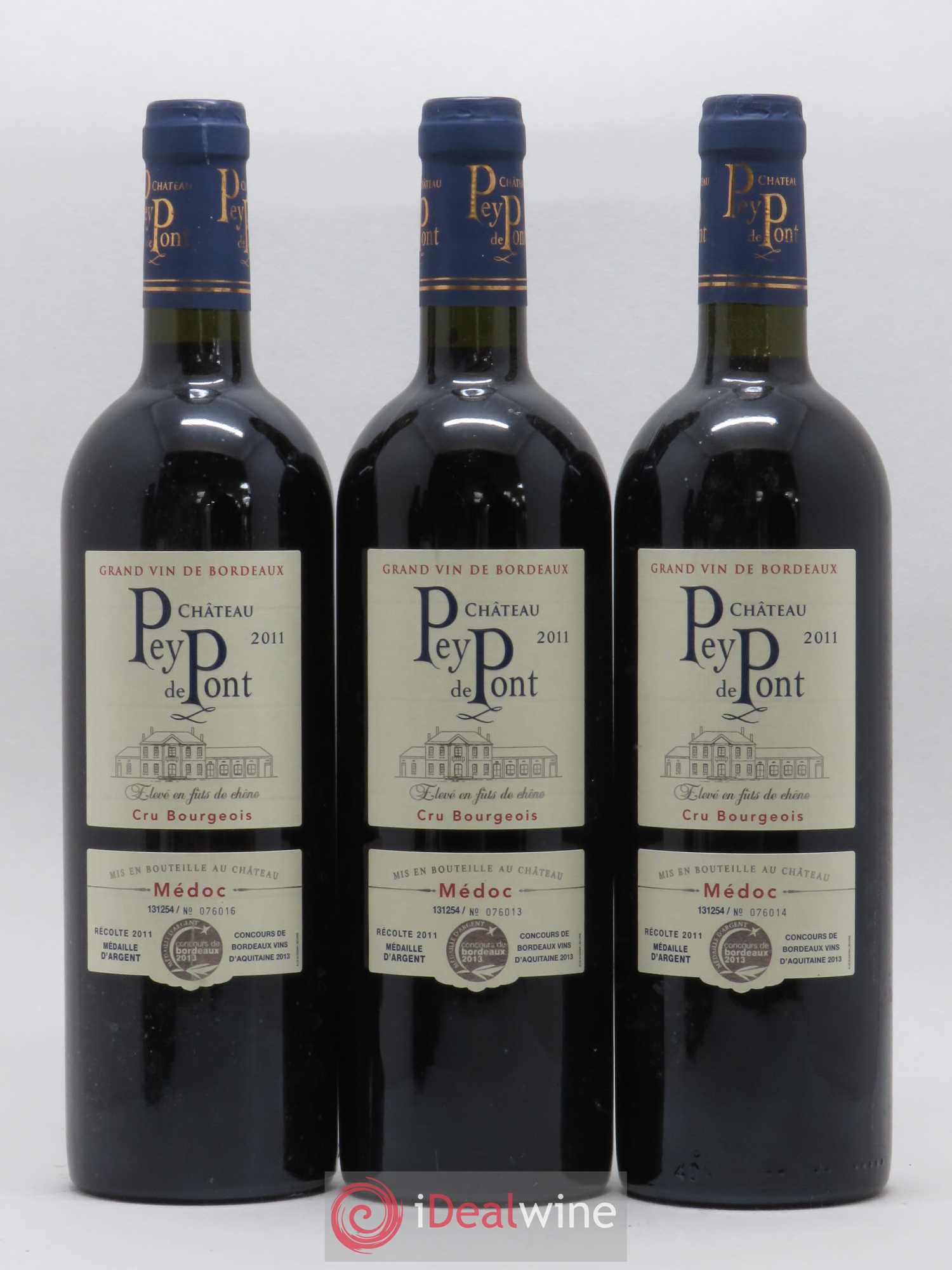 Médoc Château Pey de Pont Cru Bourgeois 2011 - Posten von 3 Flaschen - 0