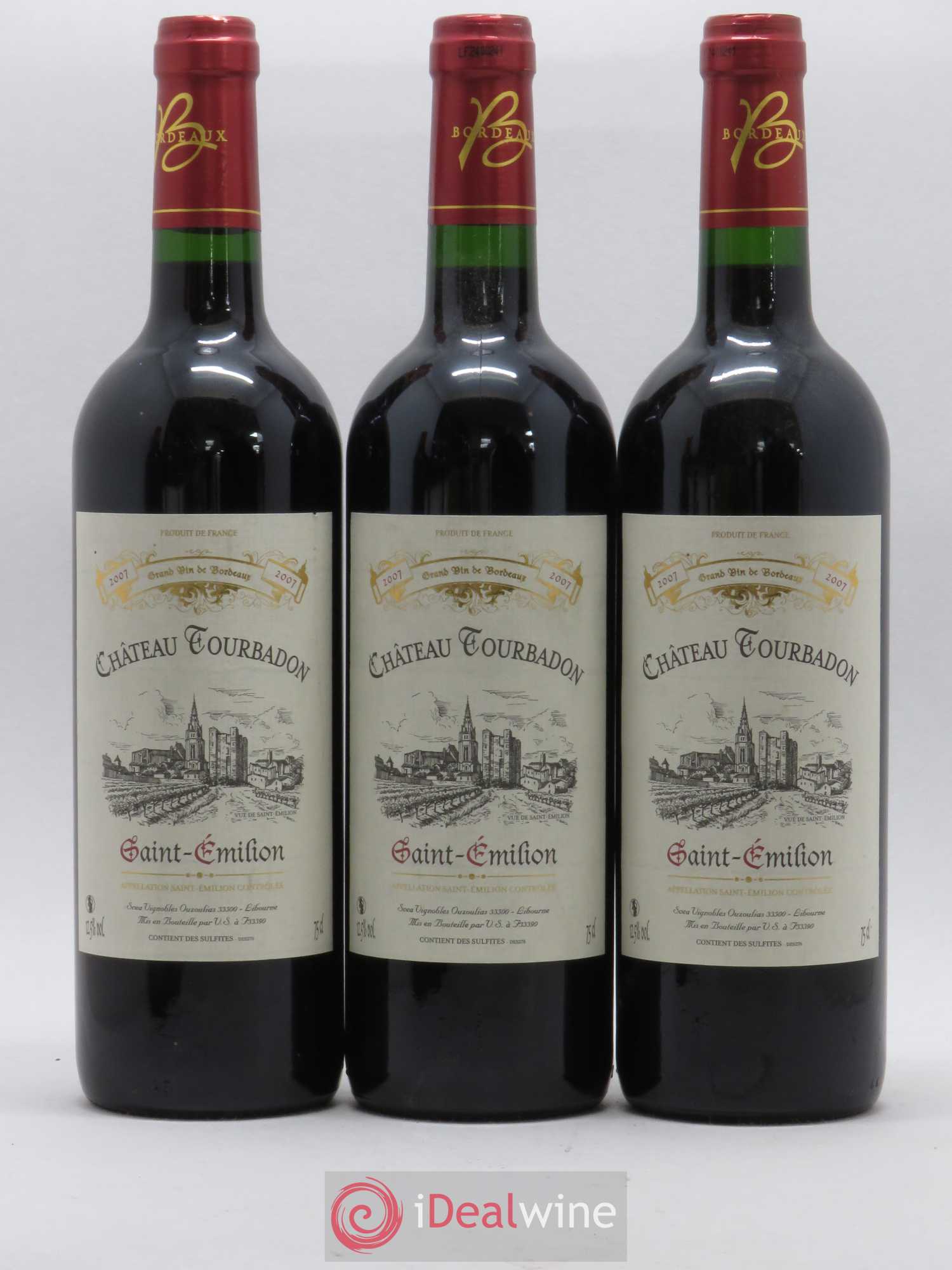 Saint-Émilion Château Tourbadon 2007 - Lotto di 6 bottiglie - 2