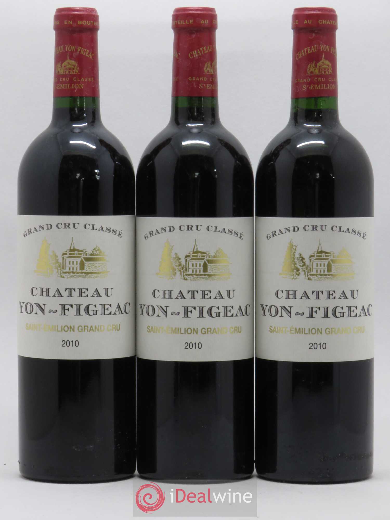Château Yon Figeac Grand Cru Classé 2010 - Lot de 3 bouteilles - 0