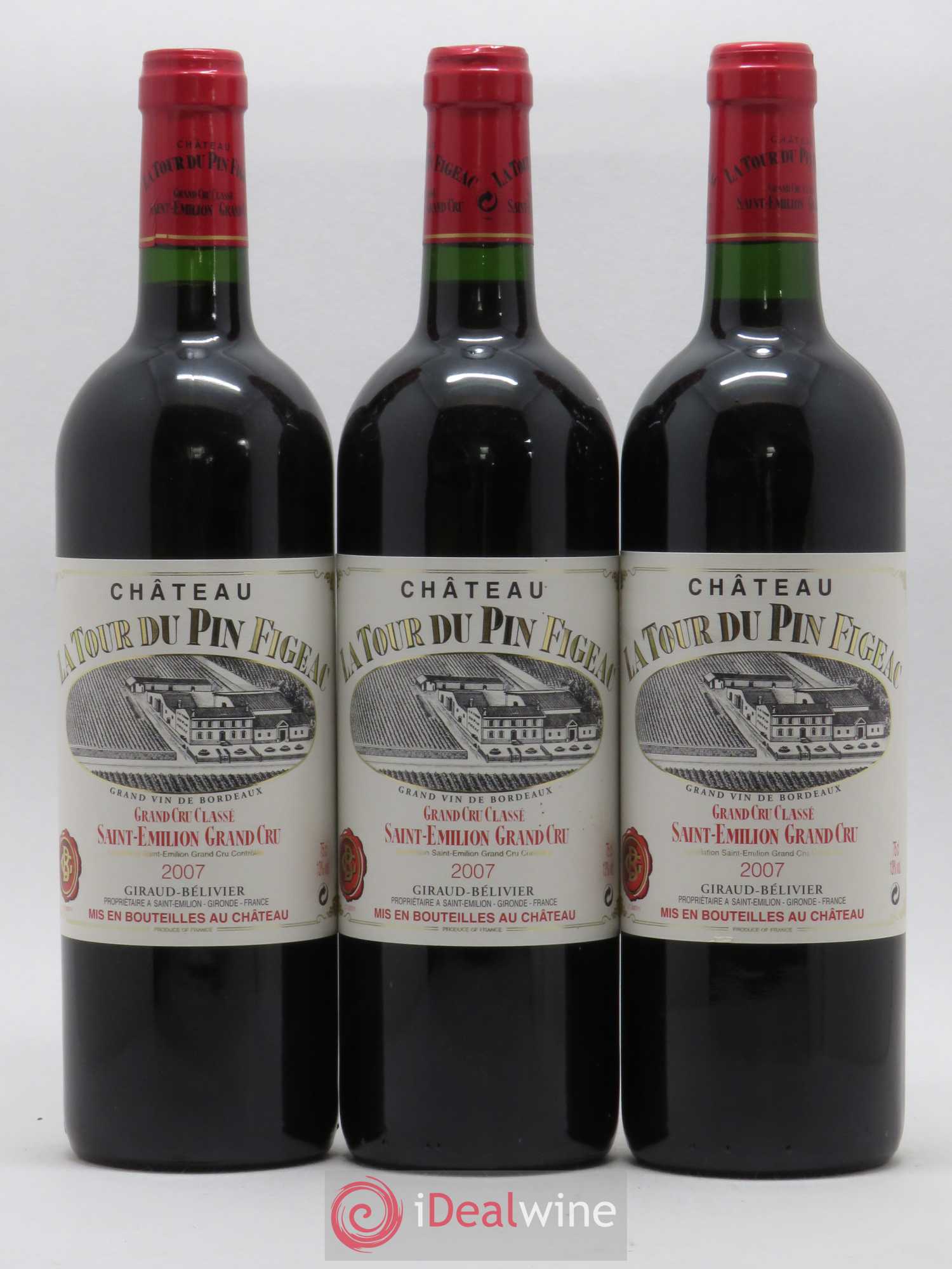 Château la Tour du Pin Figeac 2007 - Lot de 3 bouteilles - 0