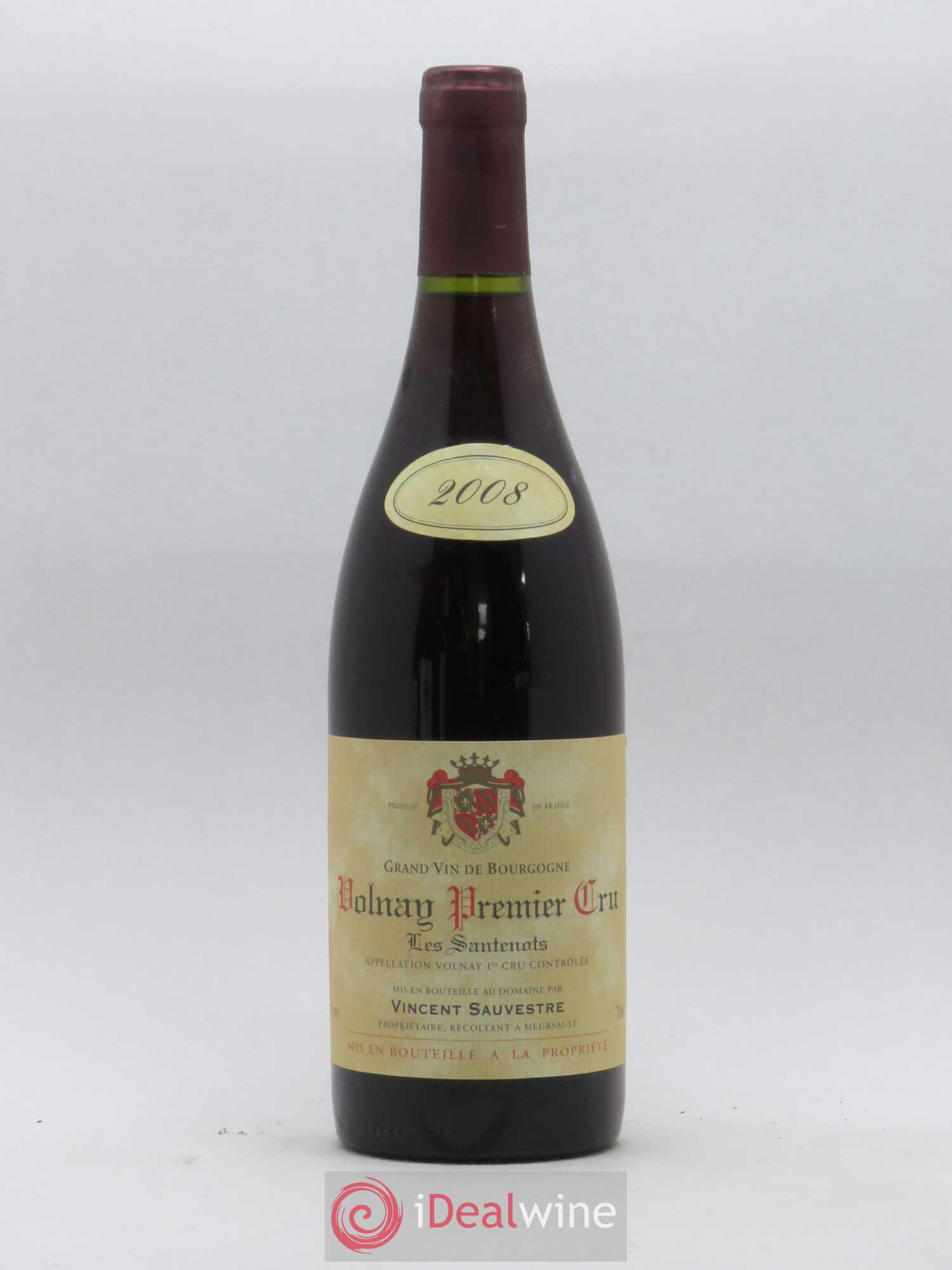 Volnay 1er Cru Les Santenots Vincent Sauvestre 2008 - Posten von 1 Flasche - 0