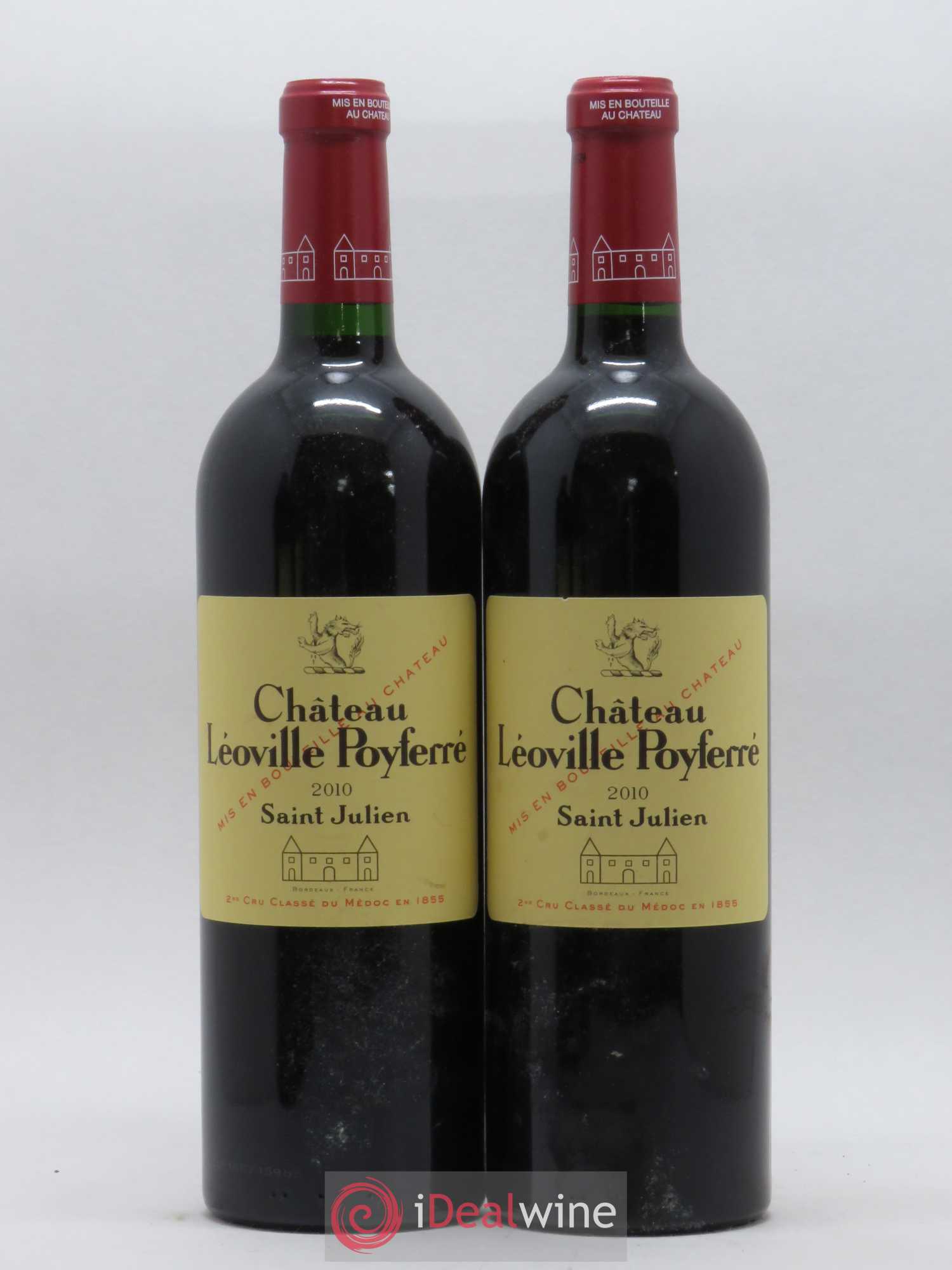 Château Léoville Poyferré 2ème Grand Cru Classé 2010 - Lot de 2 bouteilles - 0