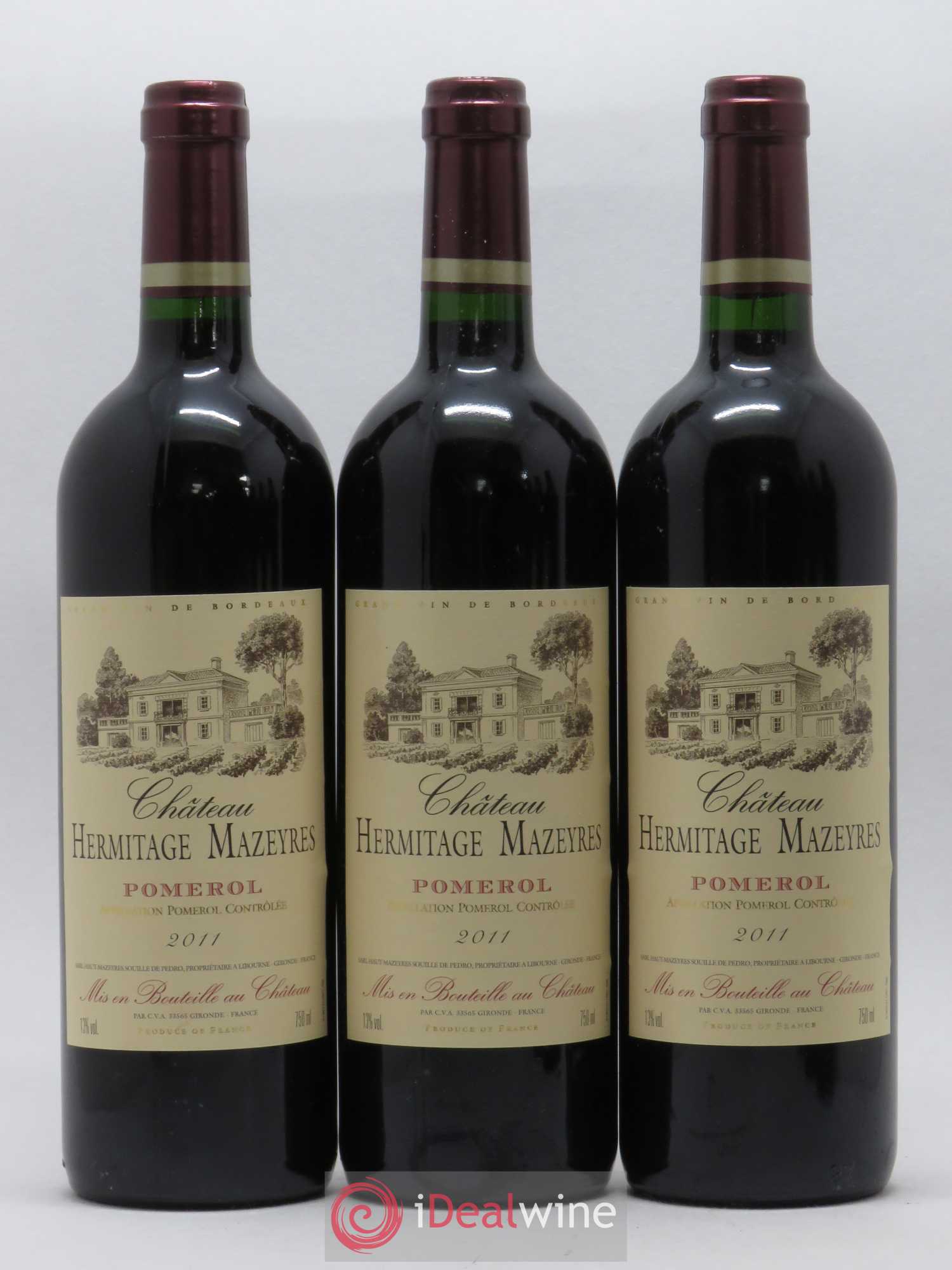 Pomerol Château Hermitage Mazeyres 2011 - Posten von 6 Flaschen - 1