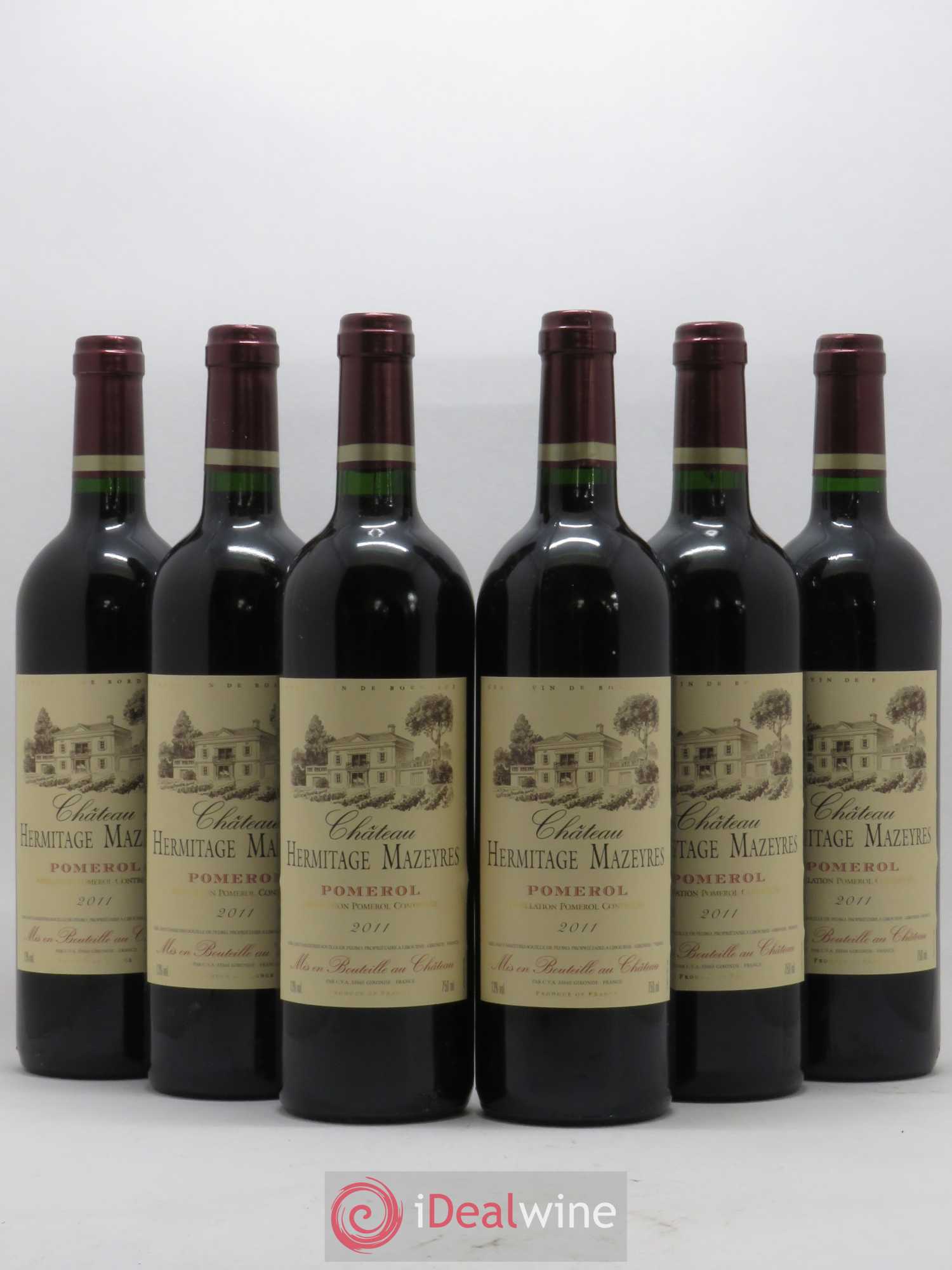 Pomerol Château Hermitage Mazeyres 2011 - Posten von 6 Flaschen - 0