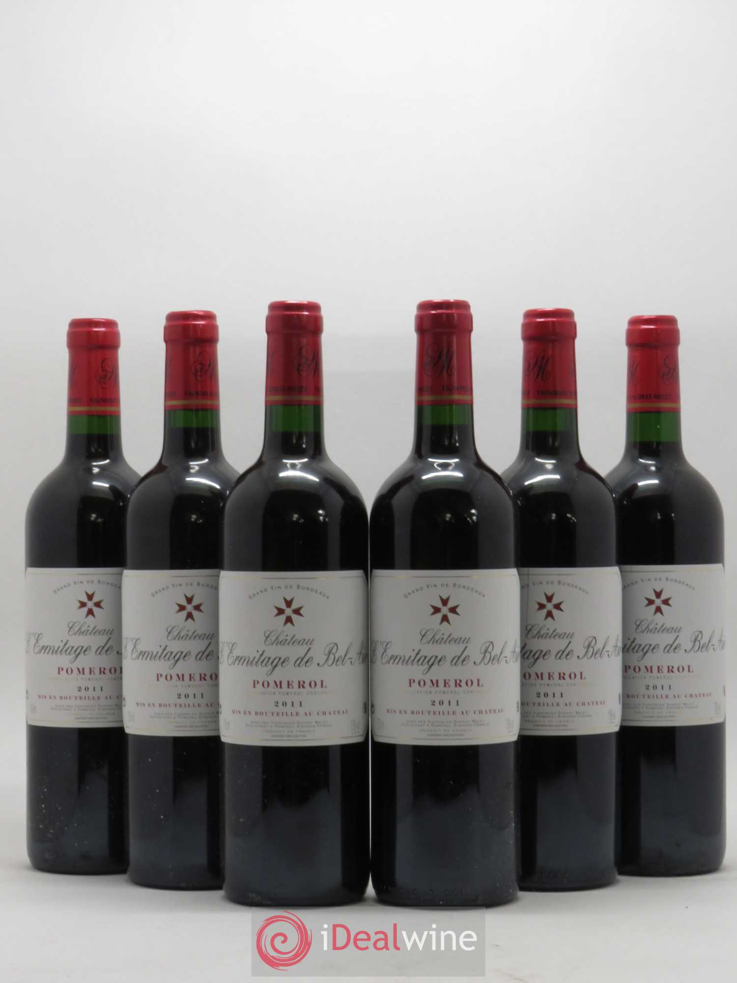 Pomerol Château L Ermitage De Bel Air 2011 - Posten von 6 Flaschen - 0