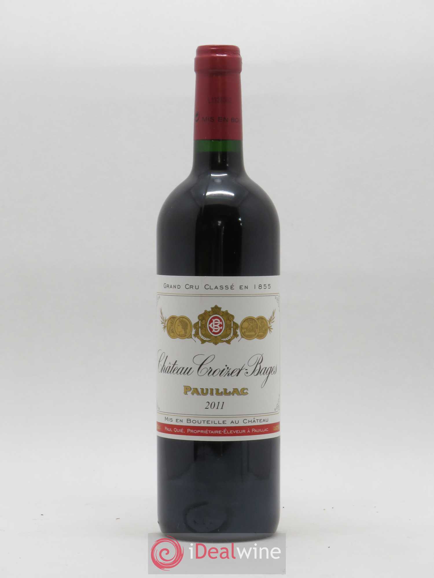 Château Croizet Bages 5ème Grand Cru Classé 2011 - Lot de 1 bouteille - 0