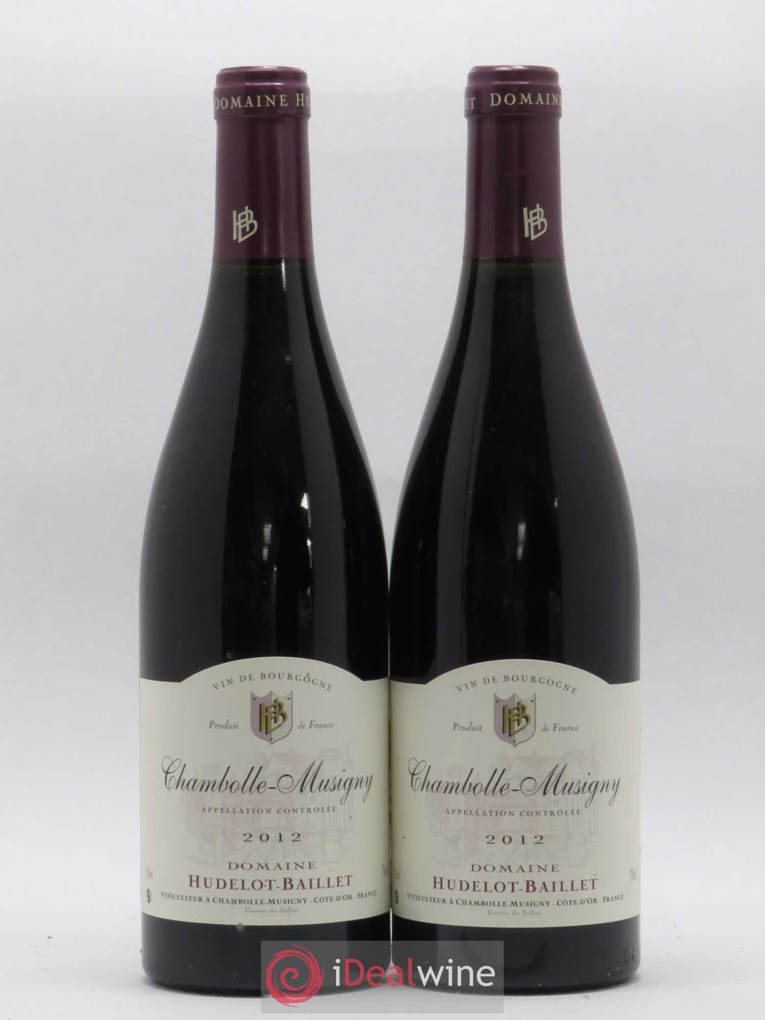 Chambolle-Musigny Hudelot Baillet 2012 - Lot de 2 bouteilles - 0